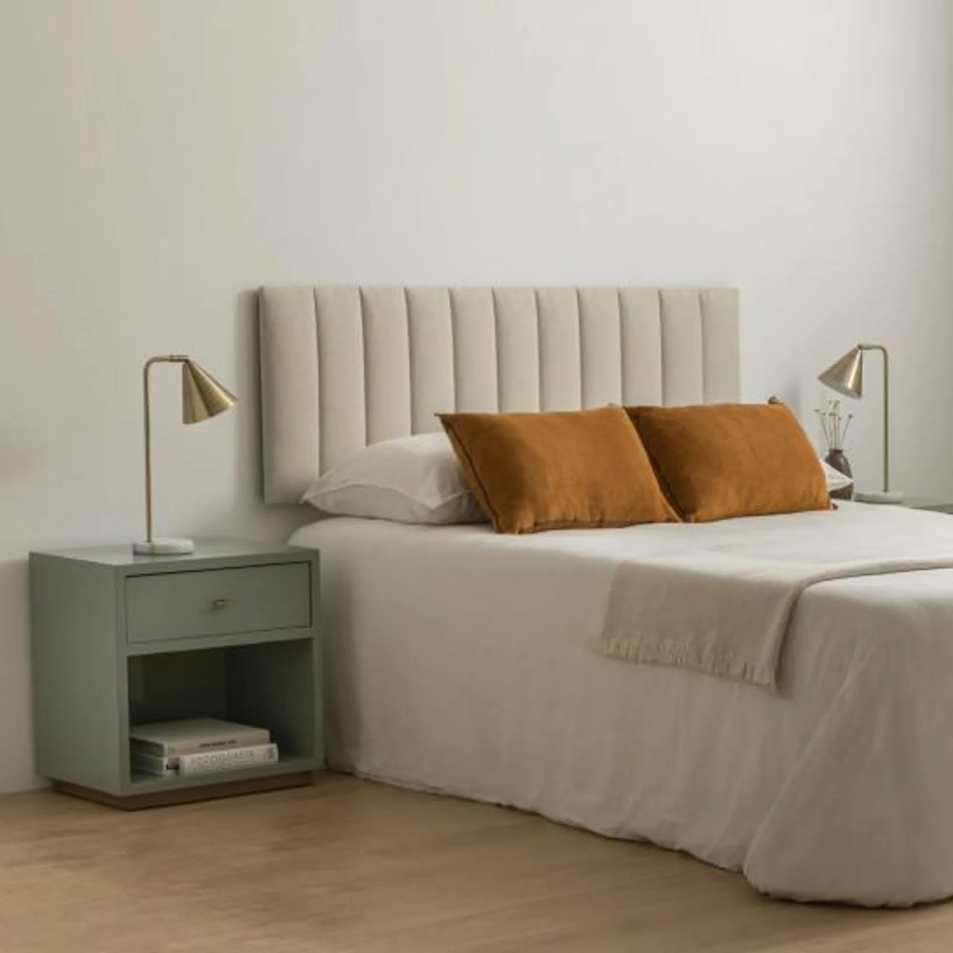 Cabecero tapizado 150/160 beige