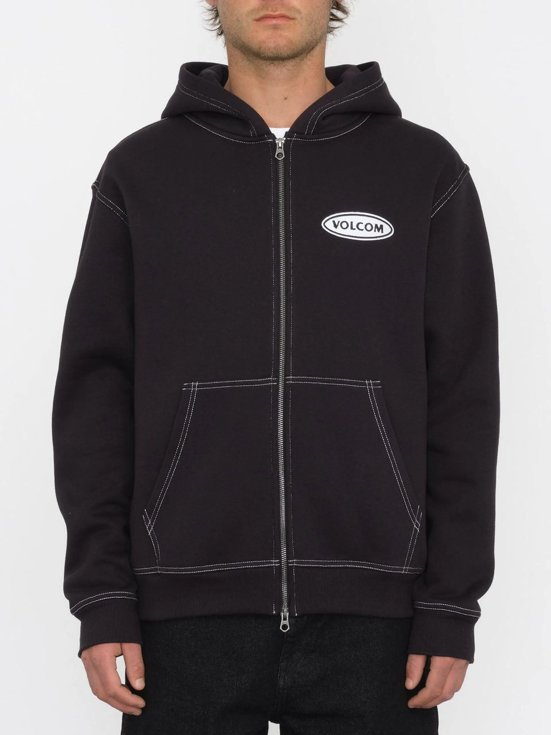 Sudadera con capucha Workard Zip - BLACK