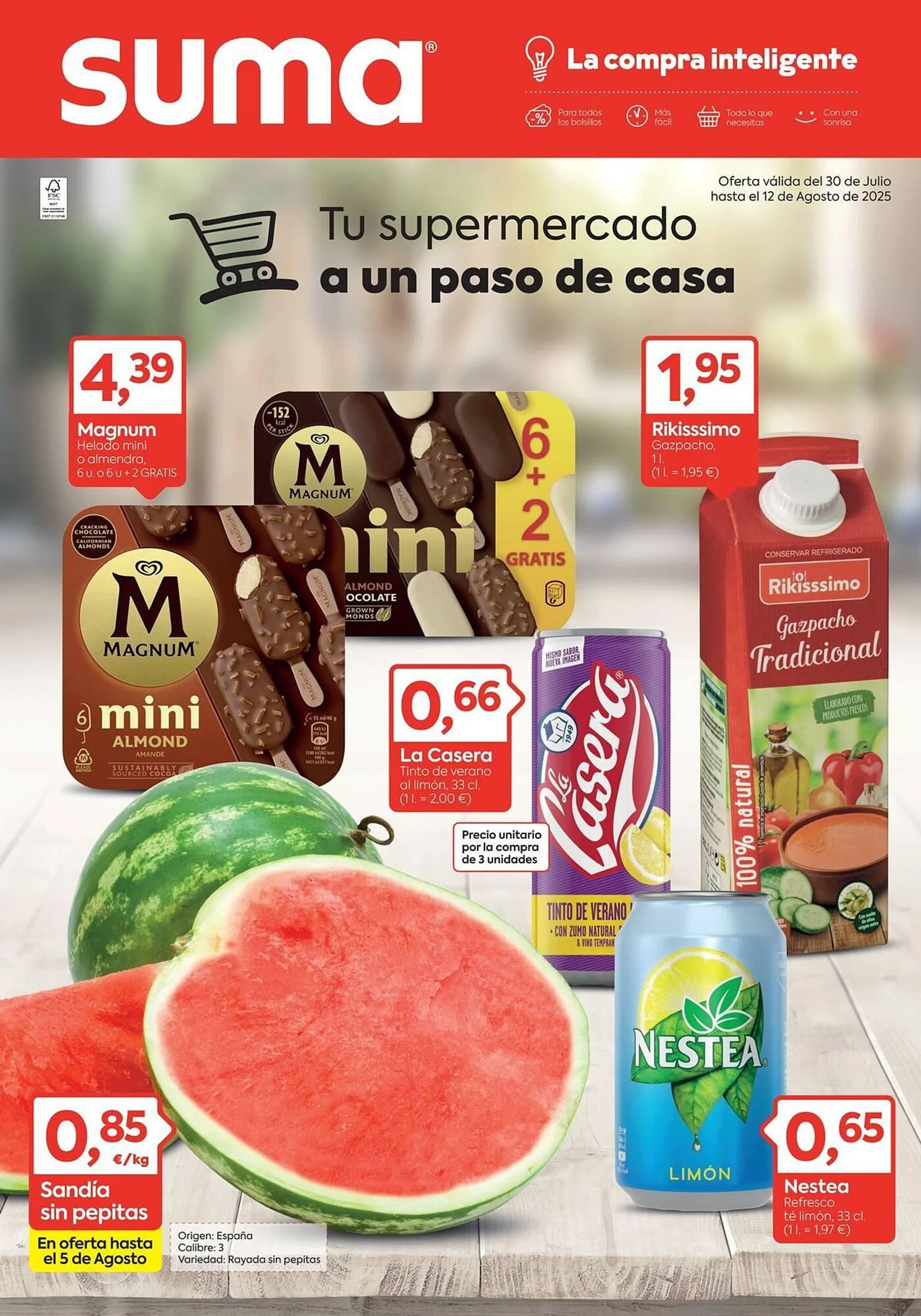 Catálogo de Folleto Suma Supermercados 30 de julio al 12 de agosto 2025 - Página 1