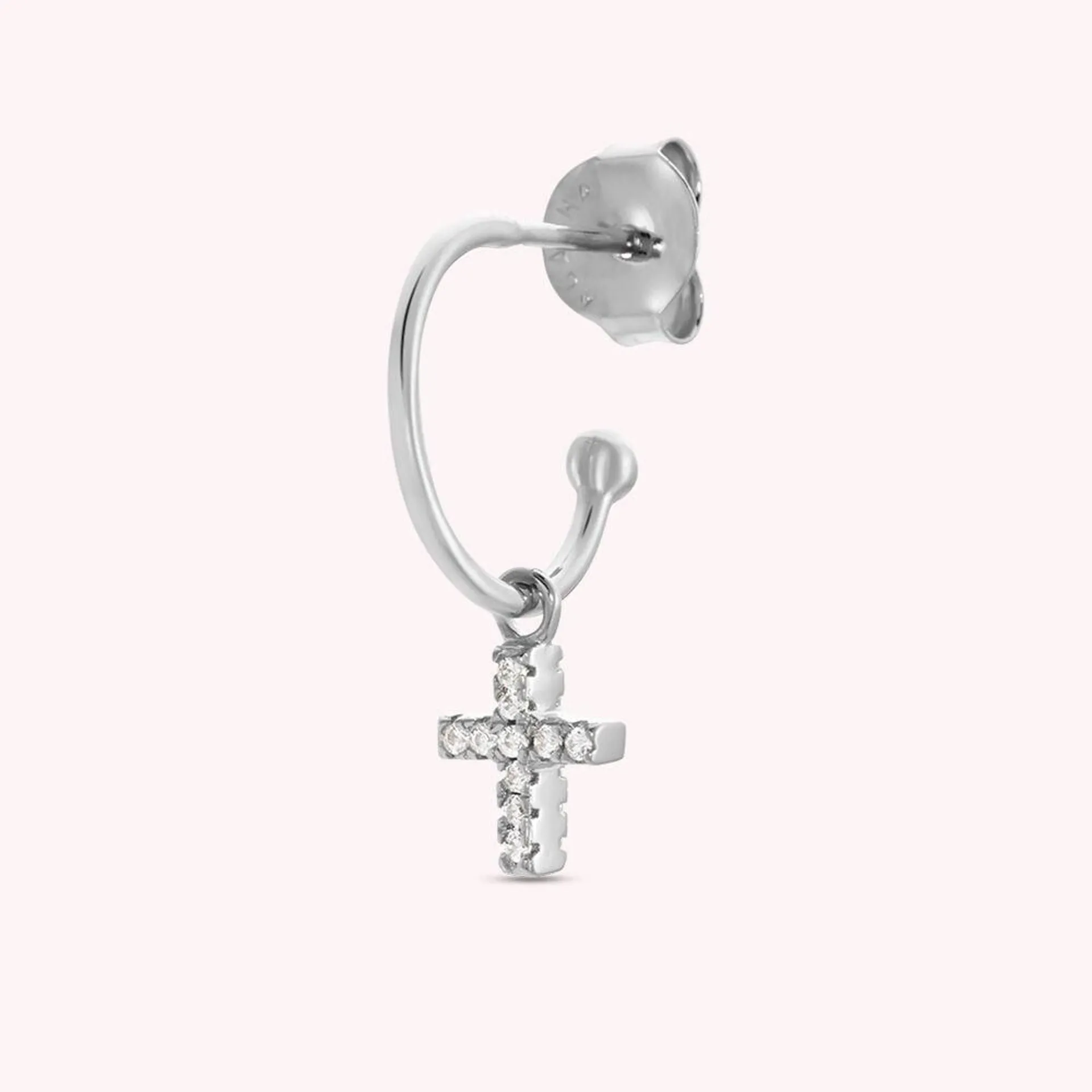 Piercing criolla CRIOCRUZ - Cristal / Plateado