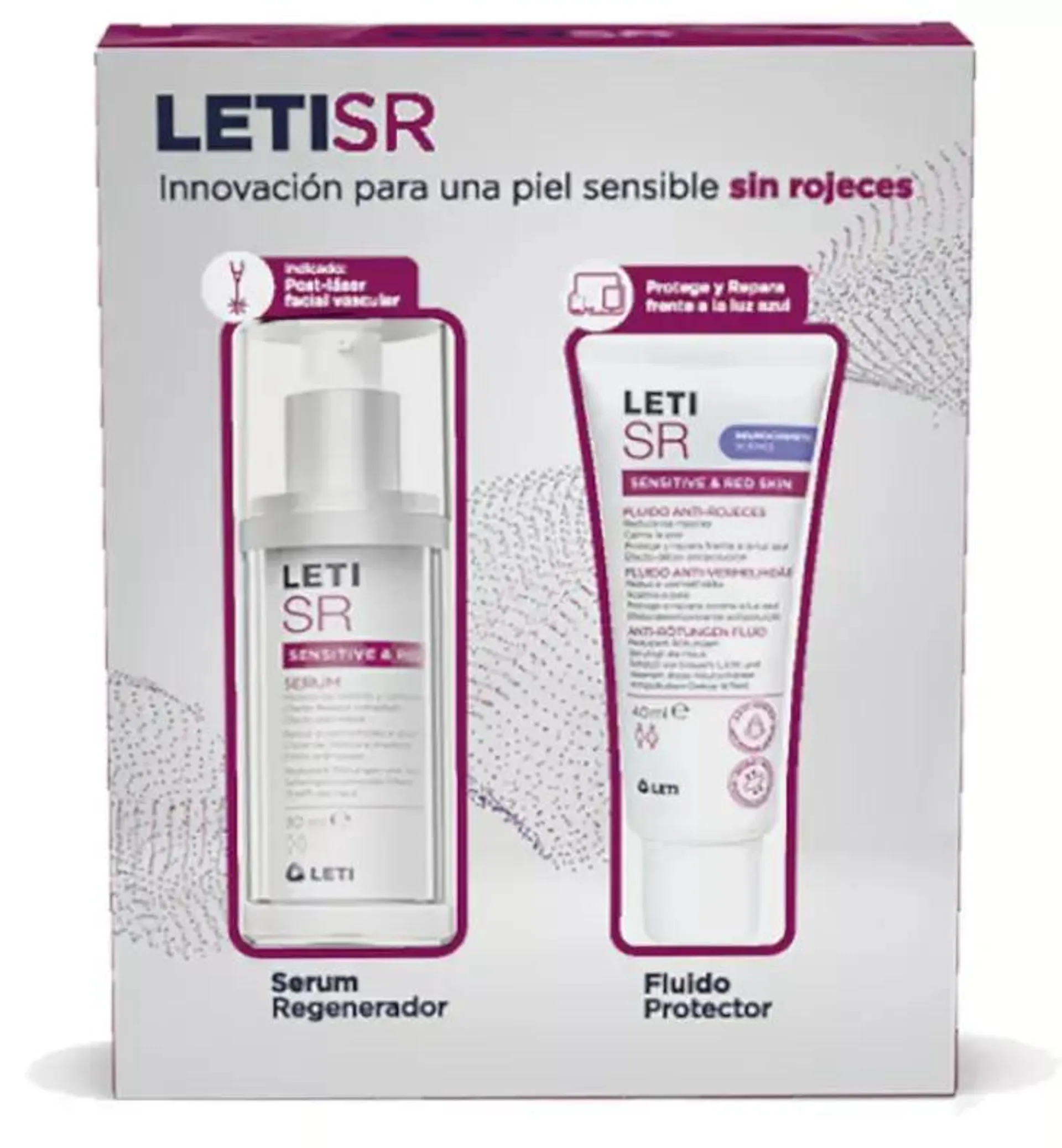 Leti SR Sérum Anti-Rojeces 30 ml + Fluido 40 ml