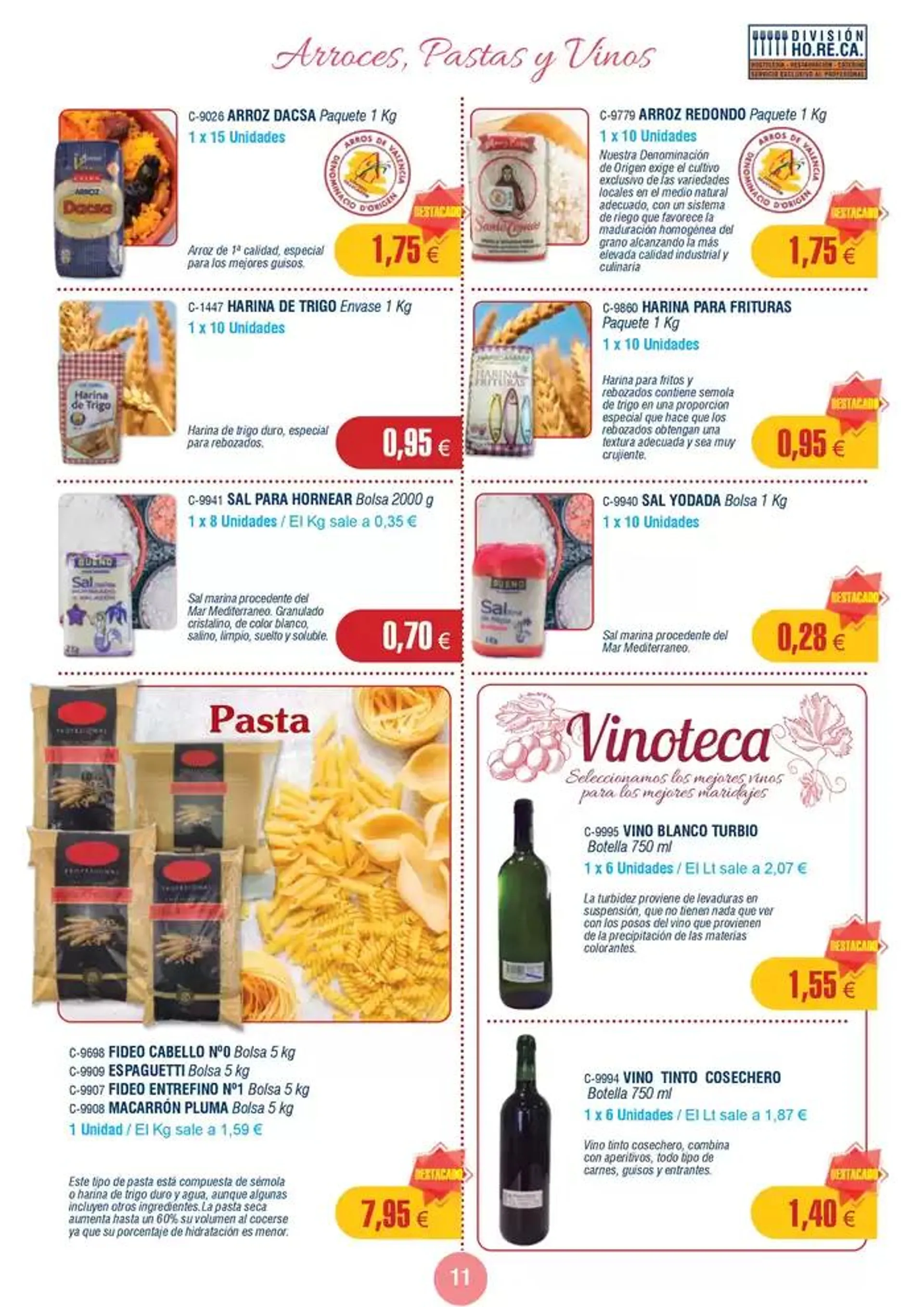 Catálogo de Precios válidos sujetos a posibles variaciones del 19 de mayo al 15 de junio de 2025. Precios sin I.V.A. 20 de mayo al 15 de junio 2025 - Página 11