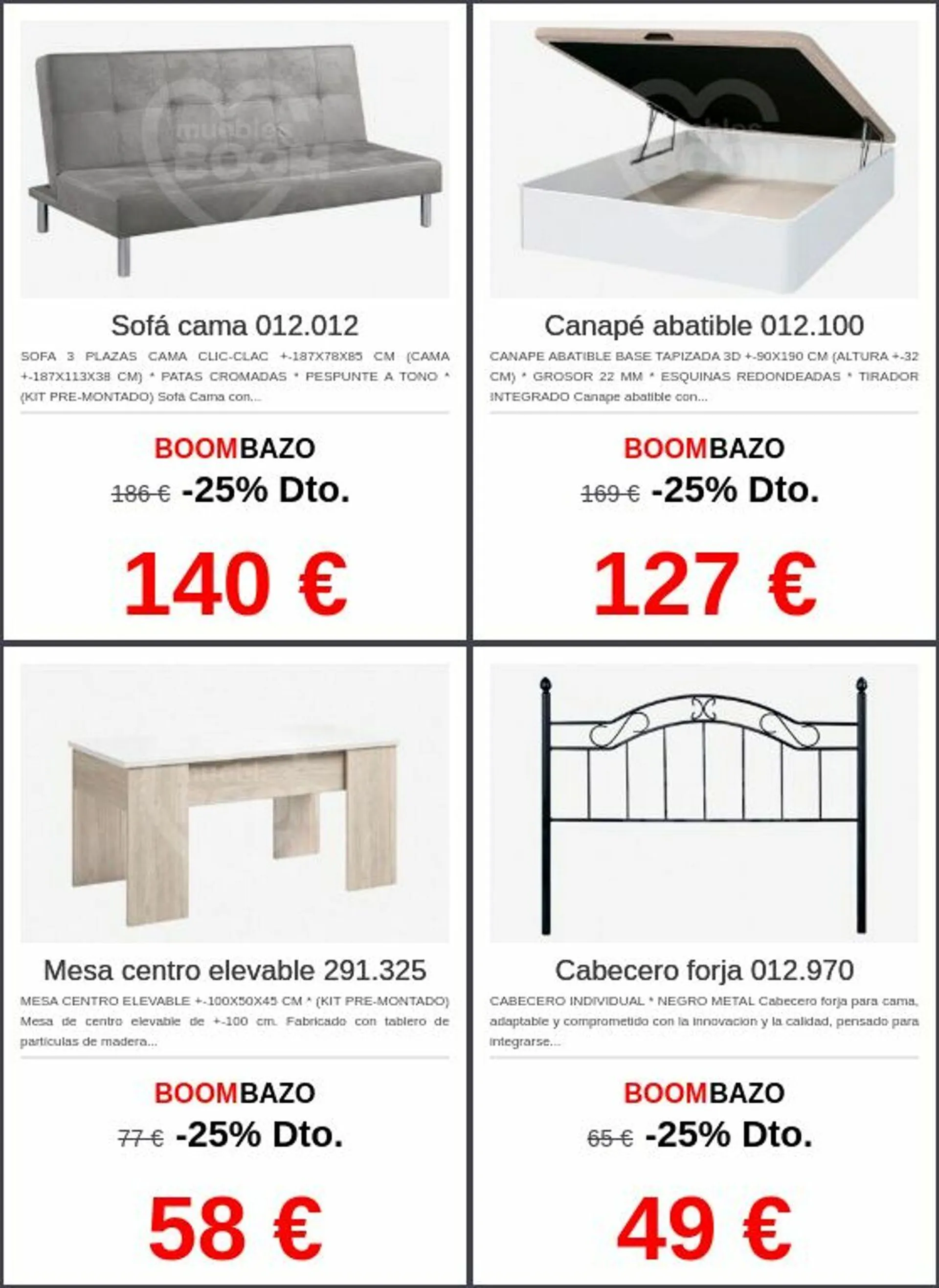 Muebles BOOM Oferta actual - 1