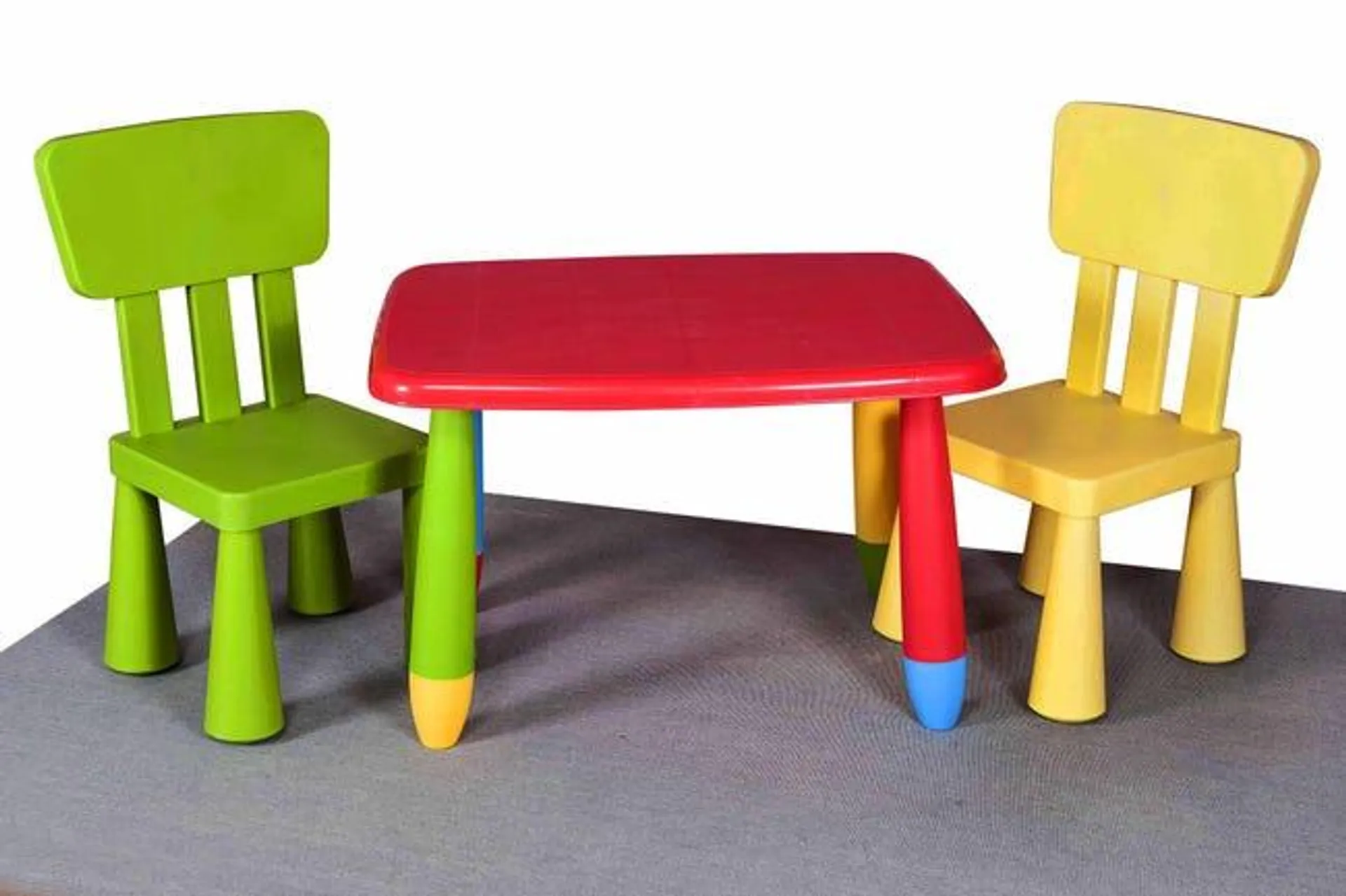 Mesa infantil Square rectangular roja 73x48x58 cm