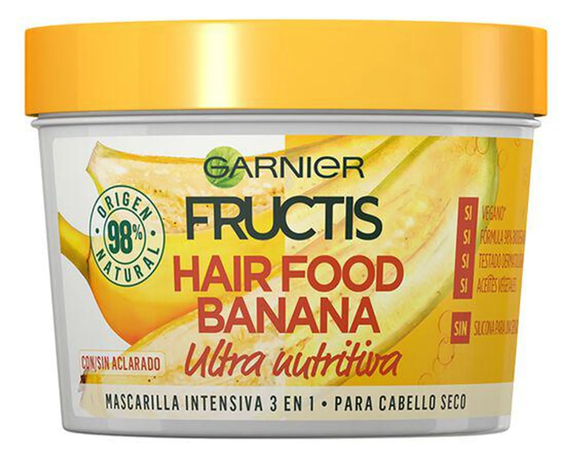 Mascarilla capilar nutritiva Fructis 390ml para cabello seco