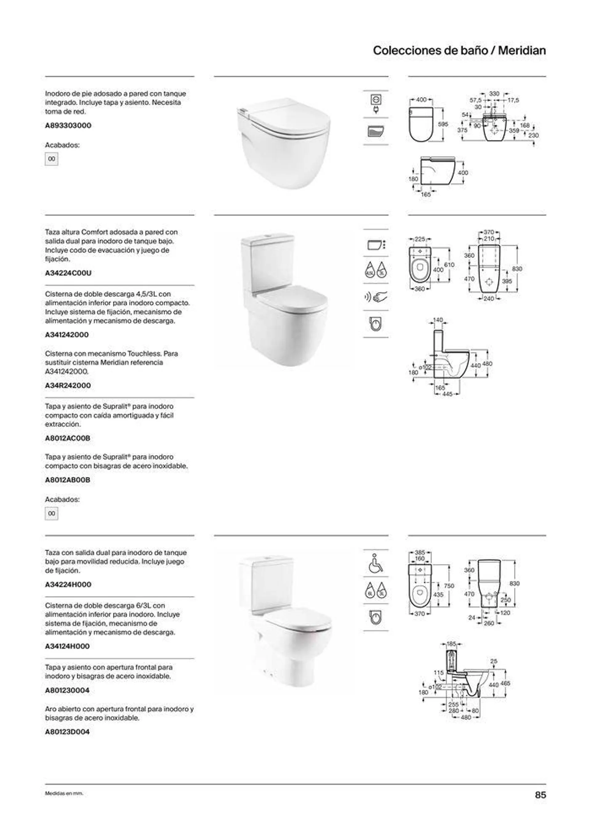 Catálogo de Colecciones de Baño, Muebles y Accesorios 19 de septiembre al 31 de diciembre 2024 - Página 87