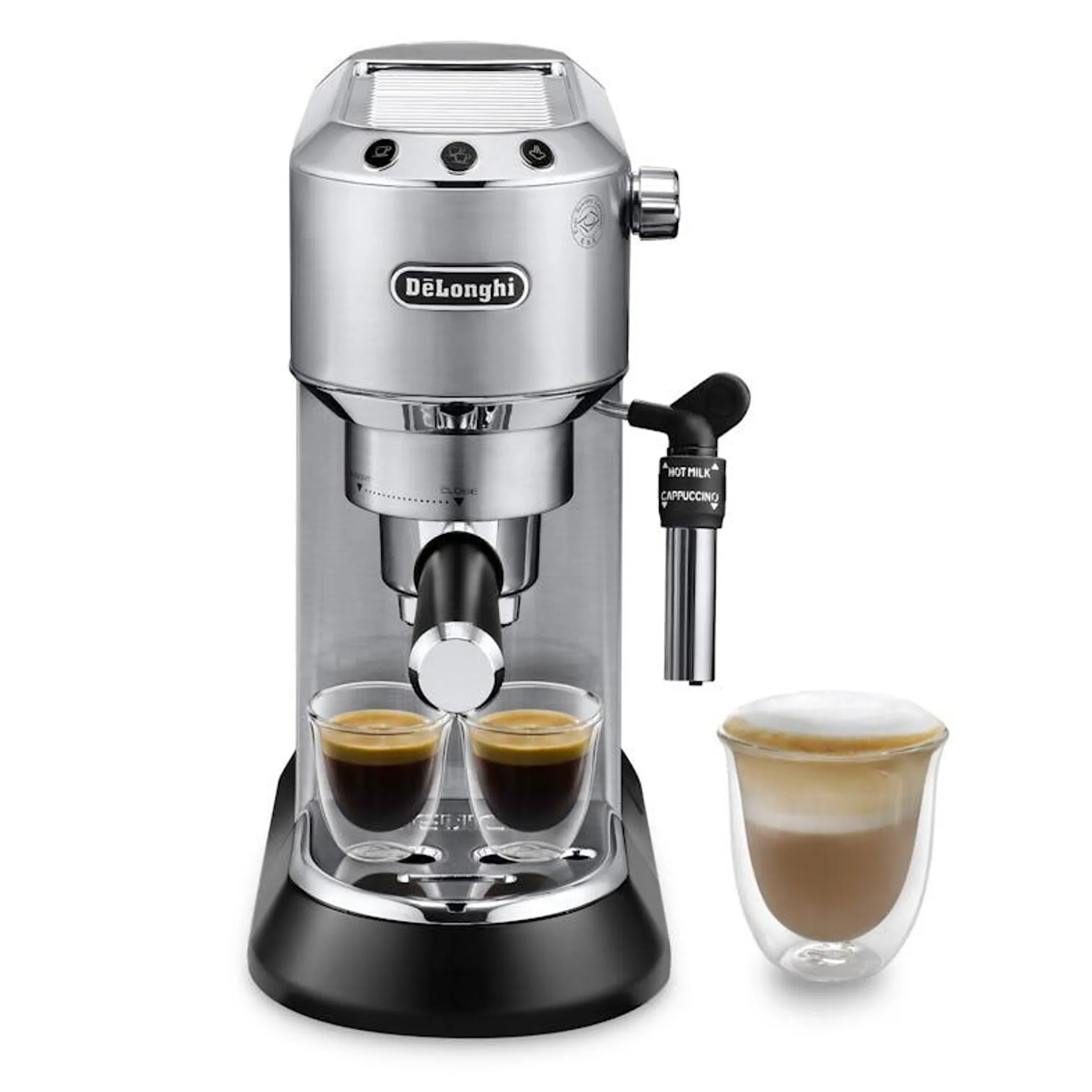 Cafetera espresso manual de bomba De´Longhi Dedica EC685.M con sistema cappuccino