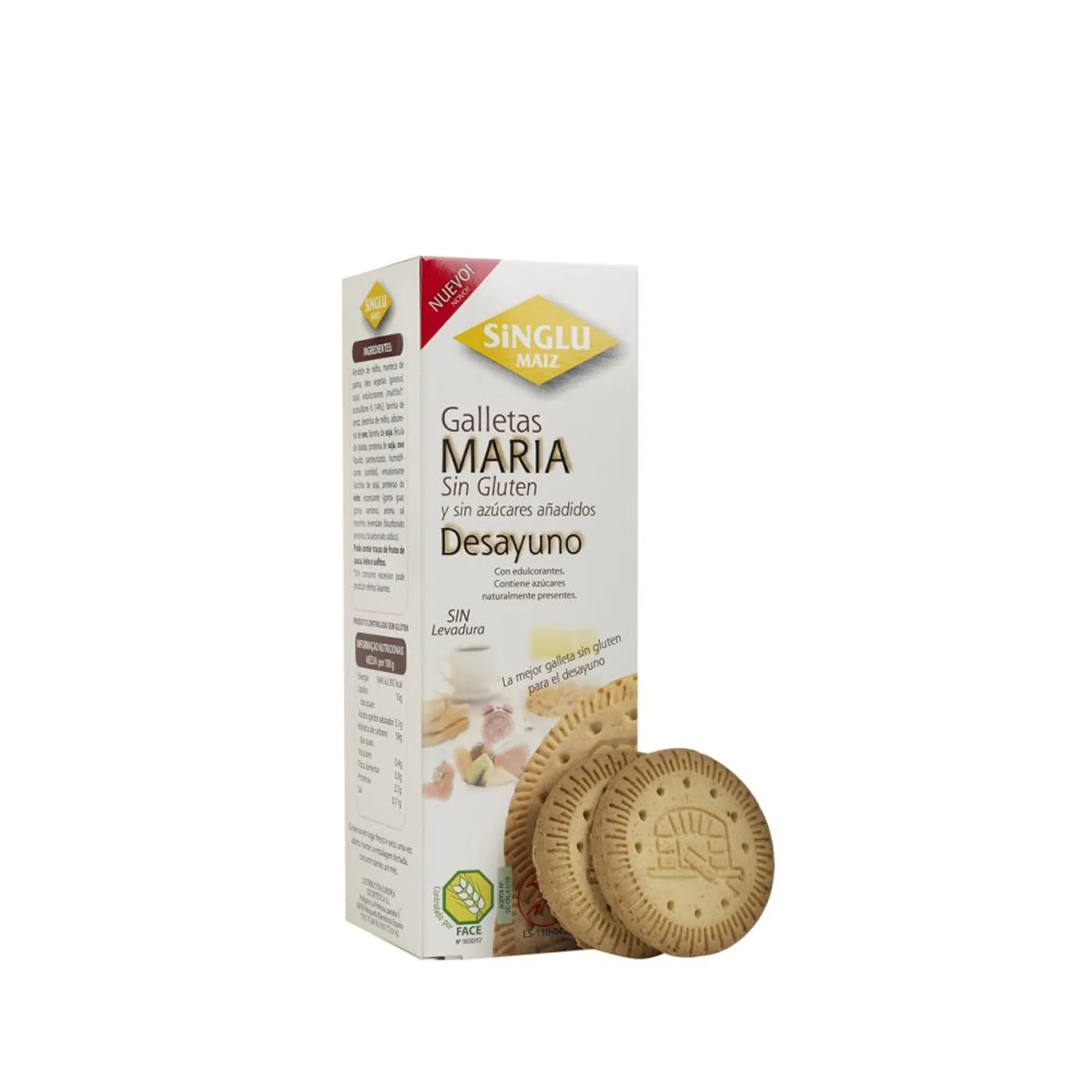 GALLETA MARÍA MAÍZ SIN GLUTEN 200G