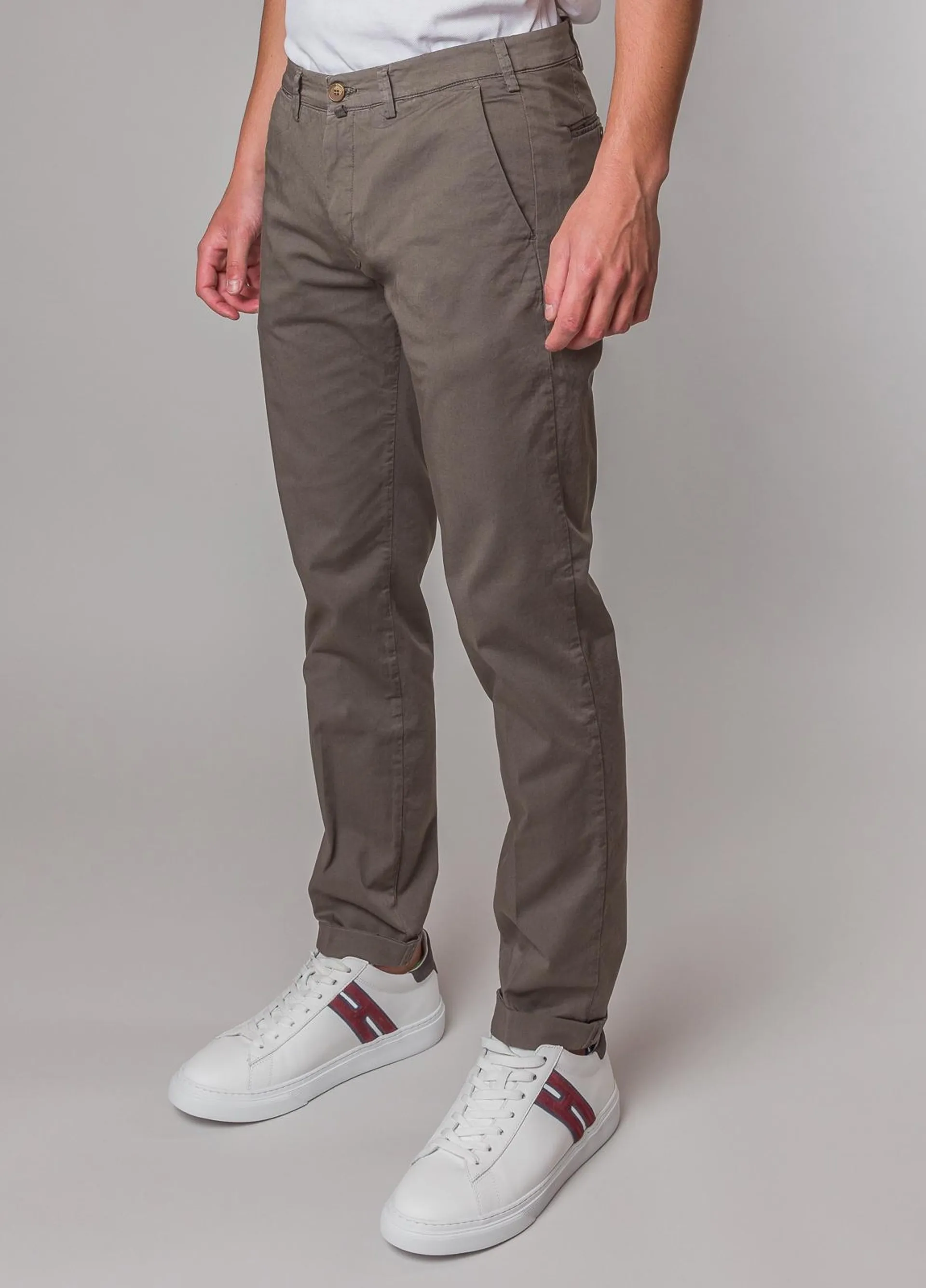 Pantalón chino FUREST COLECCION gabardina visón