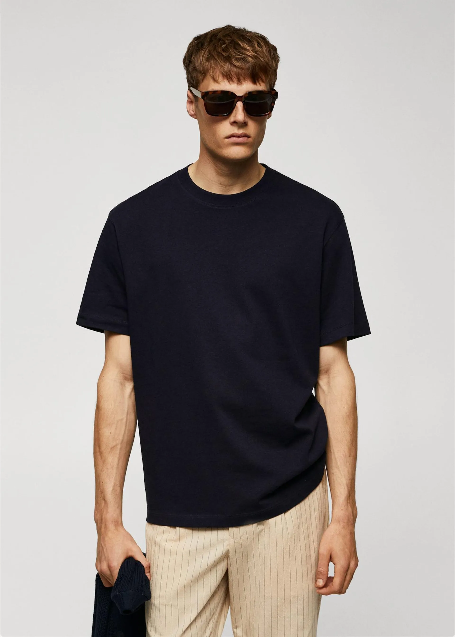 Camiseta básica 100% algodón relaxed fit