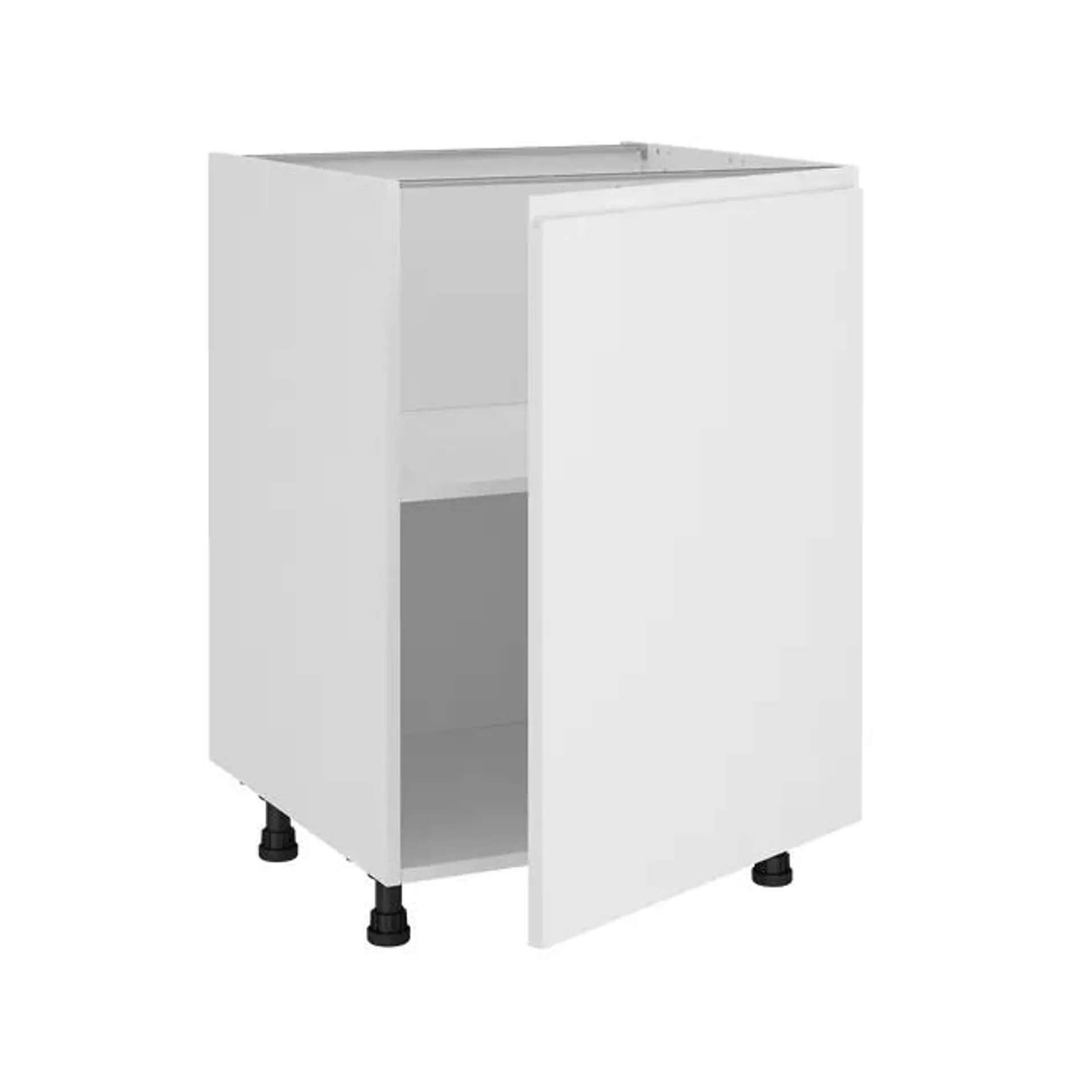 Mueble bajo de cocina Delinia ID Tokyo blanco mate 76,8X60 cm 1PTA