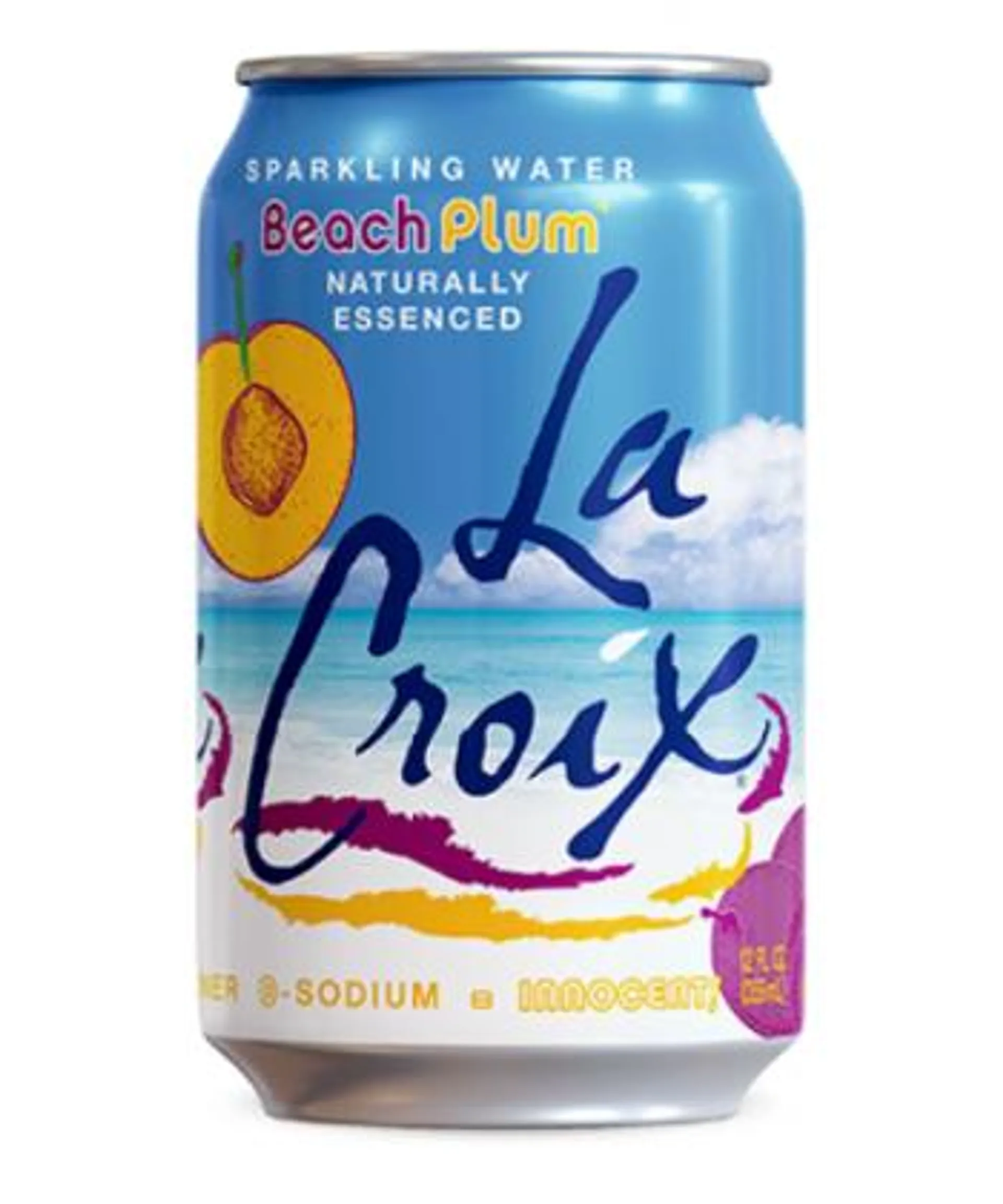 Beach Plum Naturally Essenced 355 ml. La Croix Sparkling Water