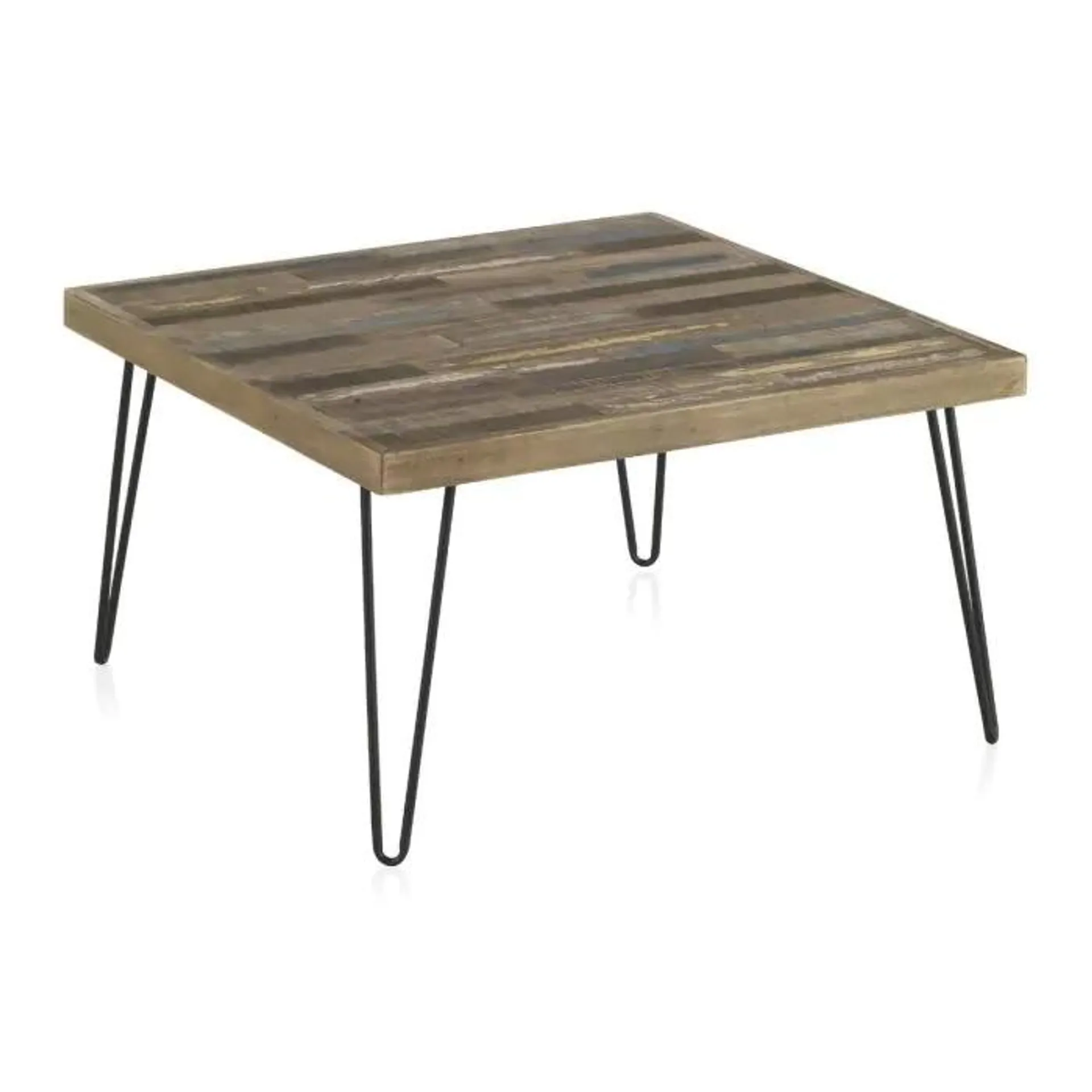 Mesa de centro de madera de pino reciclado GABAR DECO modelo 8403