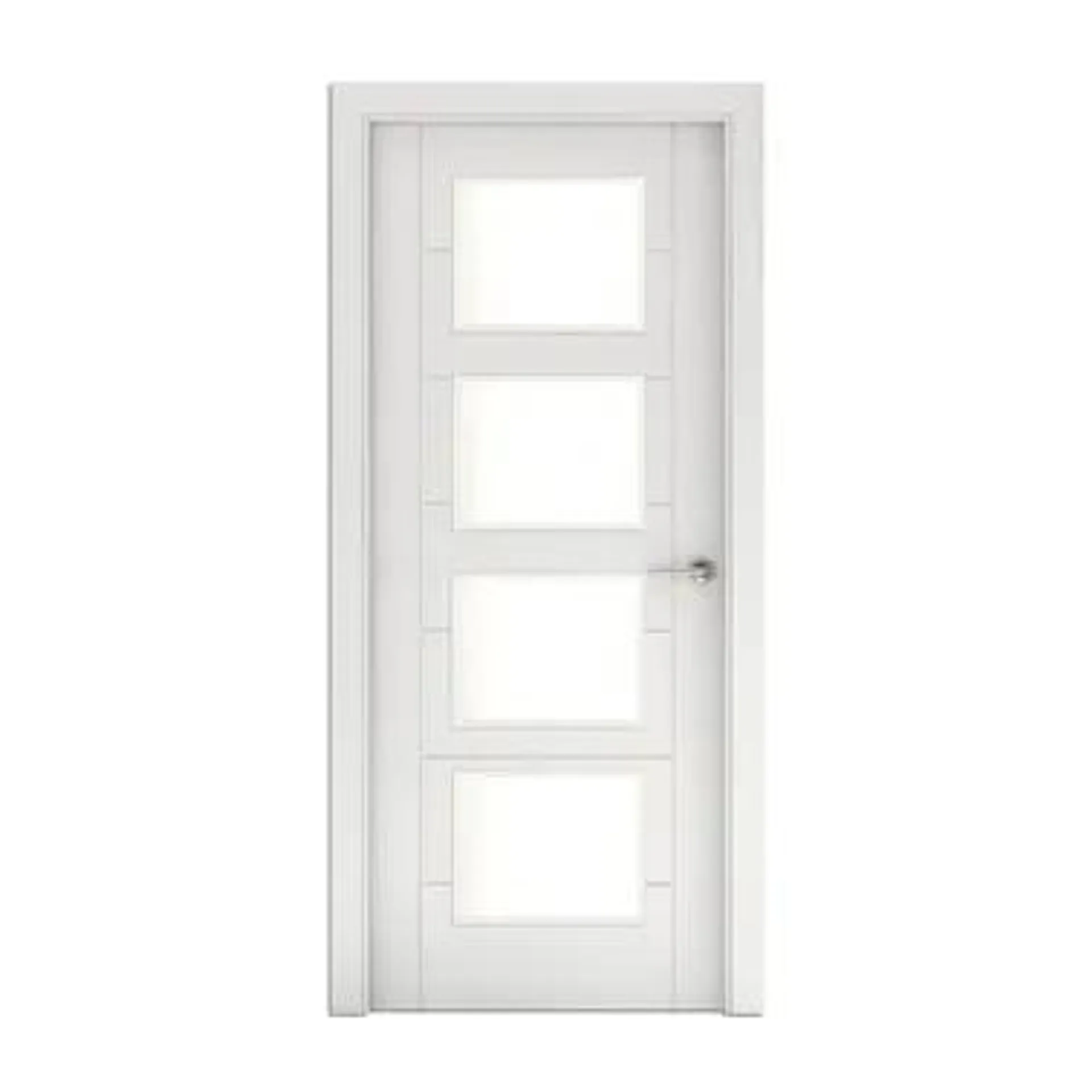 Puerta acristalada Córcega blanco izquierda 203x72,5 cm