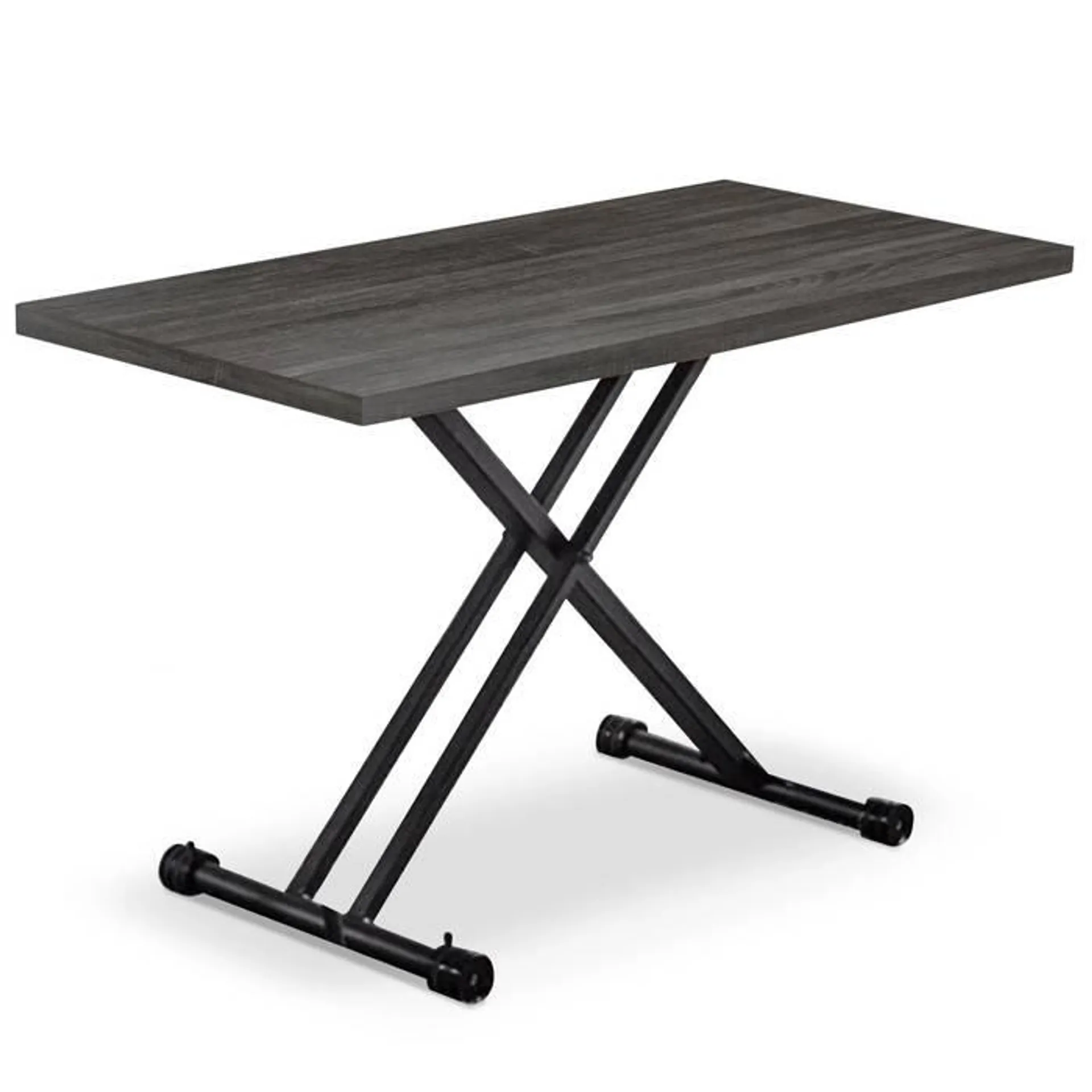 Mesa de centro elevable Duke efecto madera vintage