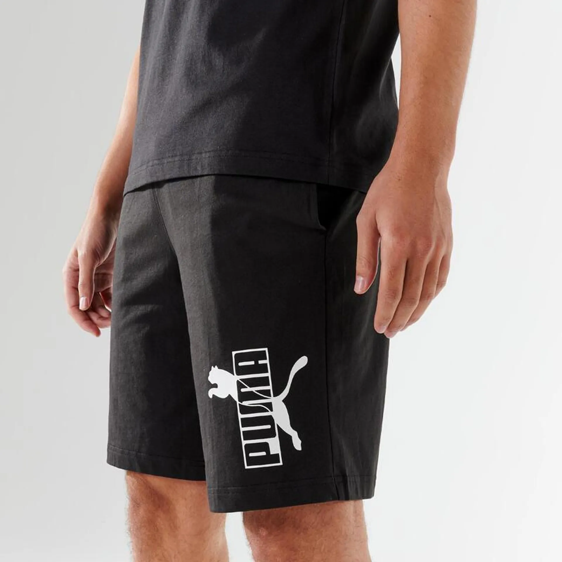 Pantalón Corto Fitness Puma Hombre Negro Algodón