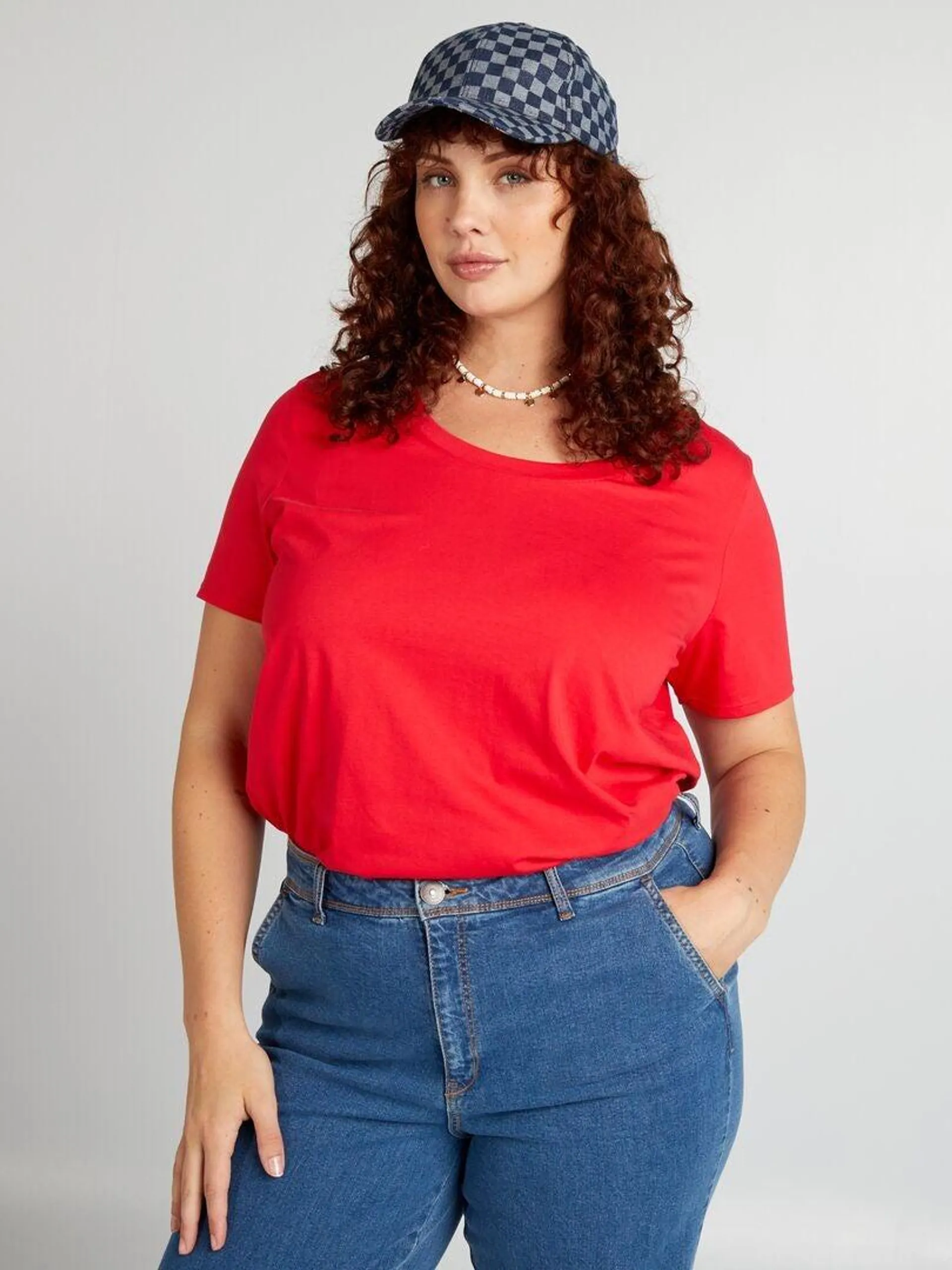 Camiseta lisa - rojo