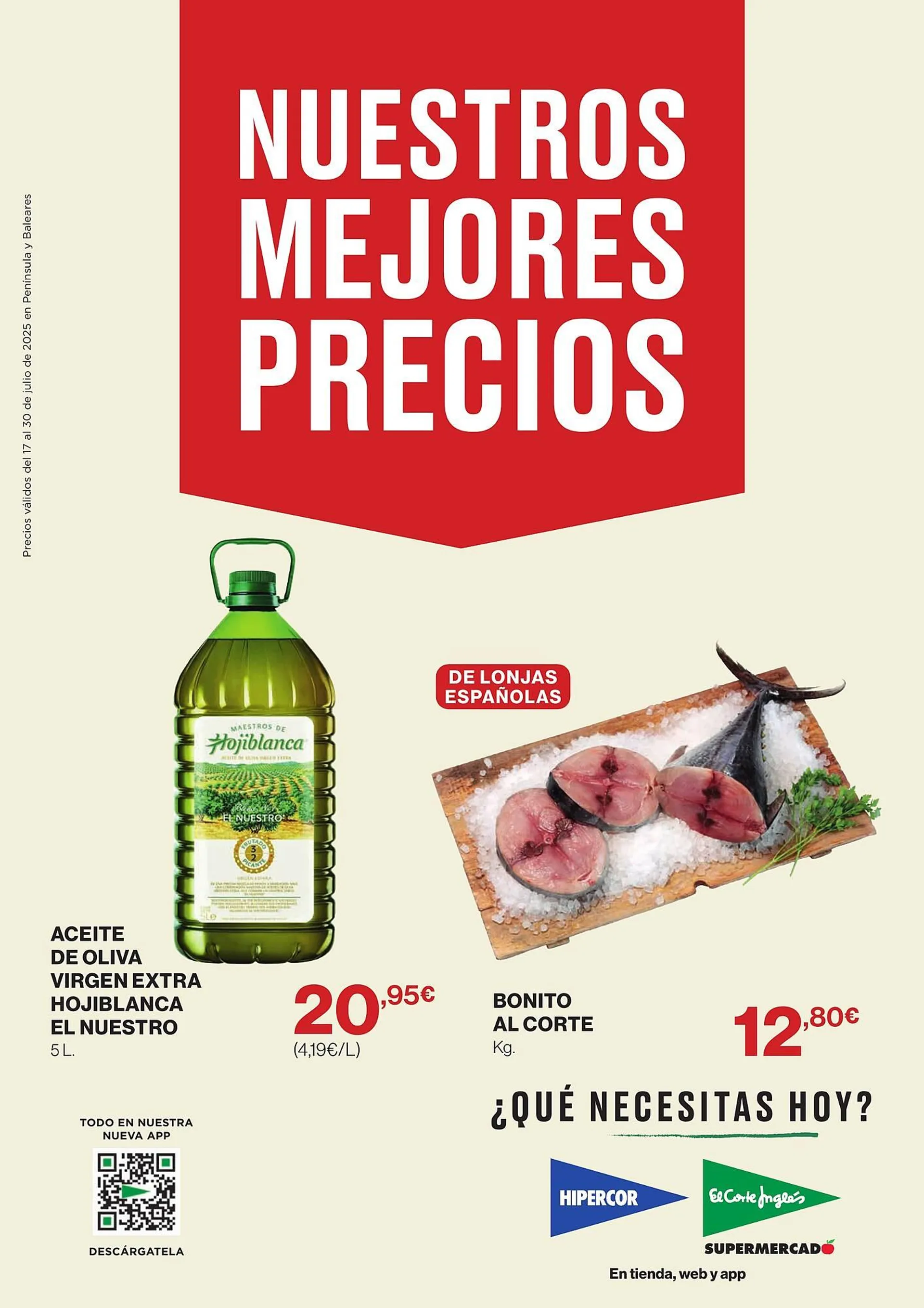 Catálogo de Folleto El Corte Inglés 17 de julio al 30 de julio 2025 - Página 1