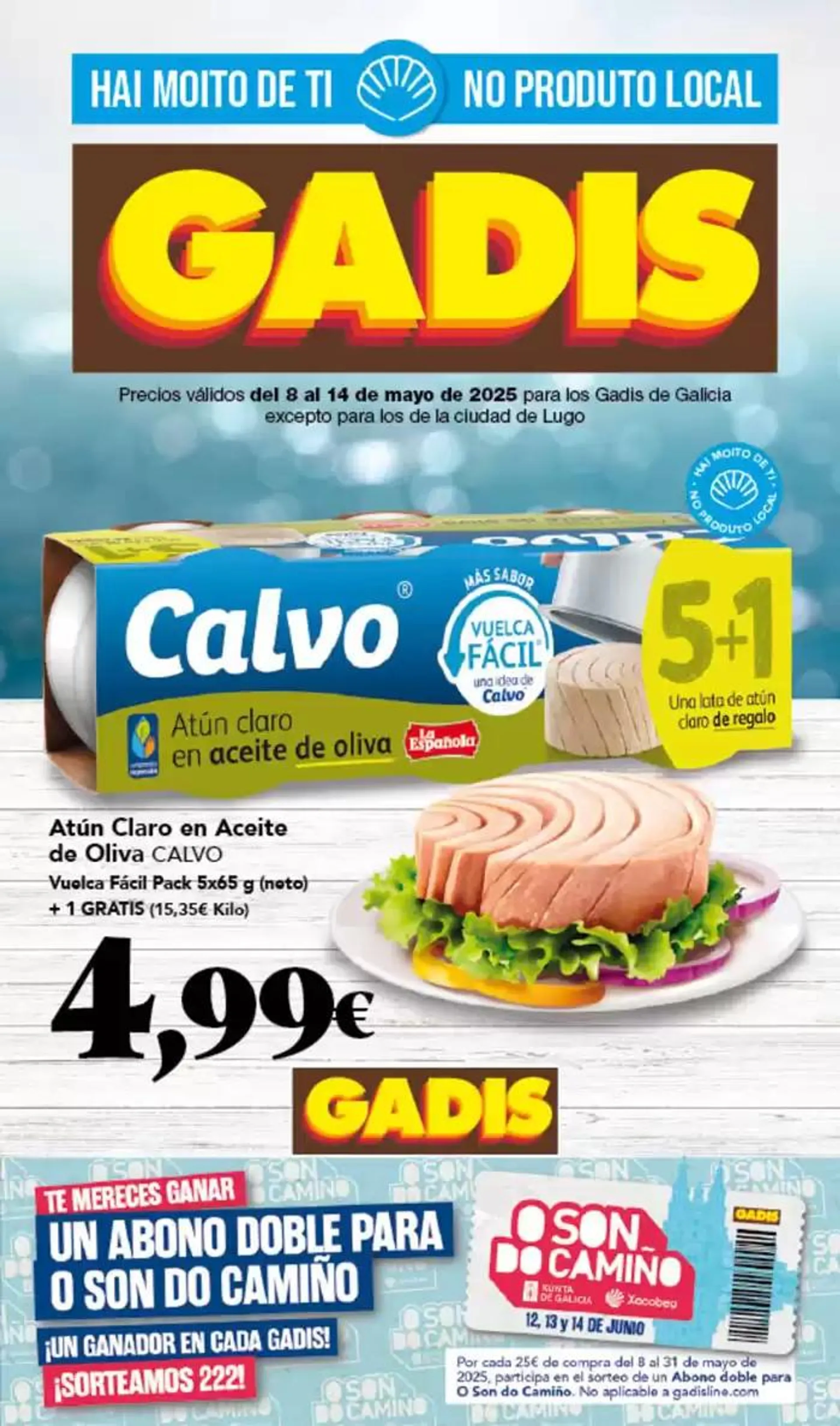 Precios válidos del 8 al 14 de mayo de 2025 para los Gadis de Galicia - 1