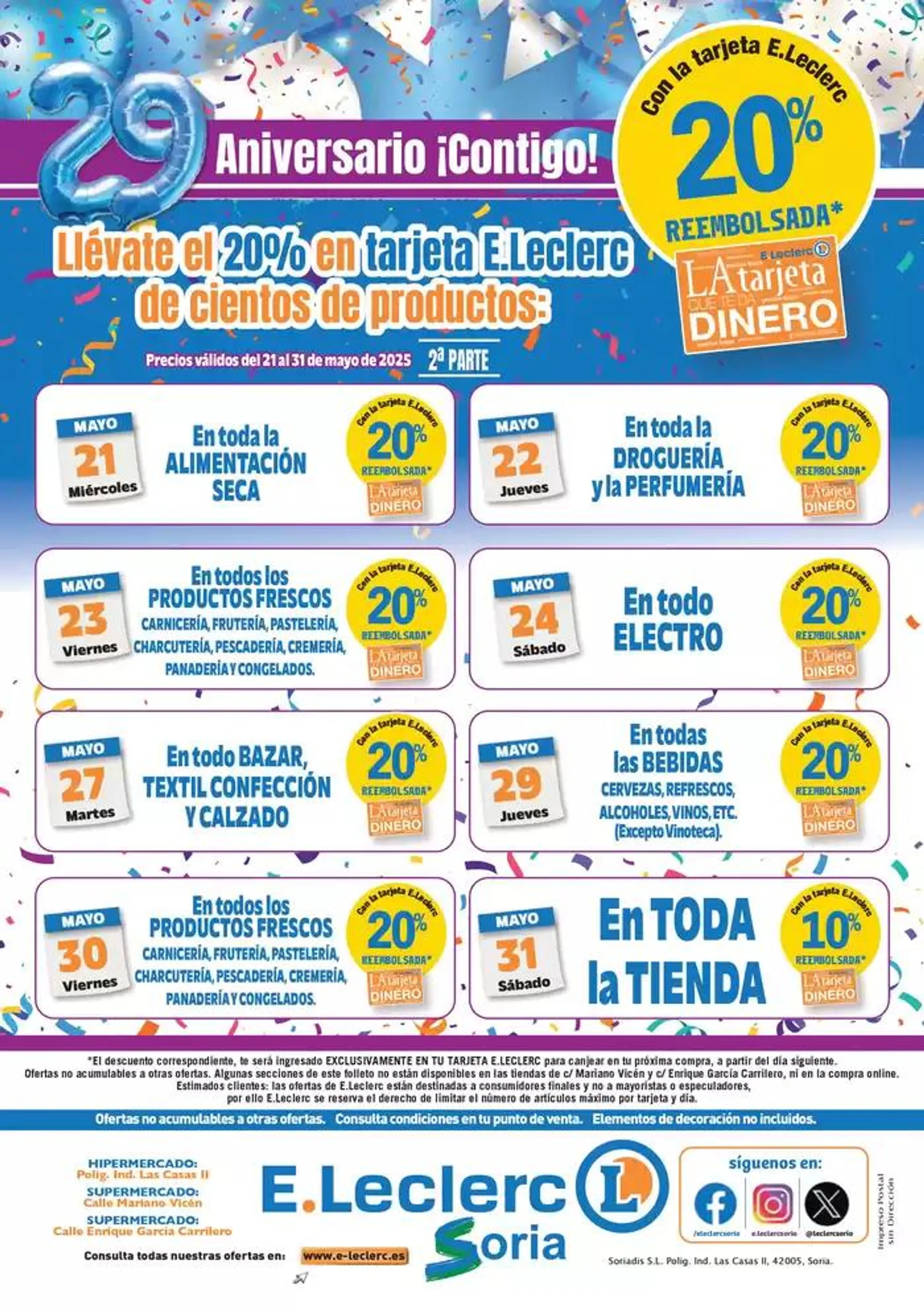 Catálogo de 29º Aniversario – Parte II E.Leclerc Soria 21 de mayo al 31 de mayo 2025 - Página 48
