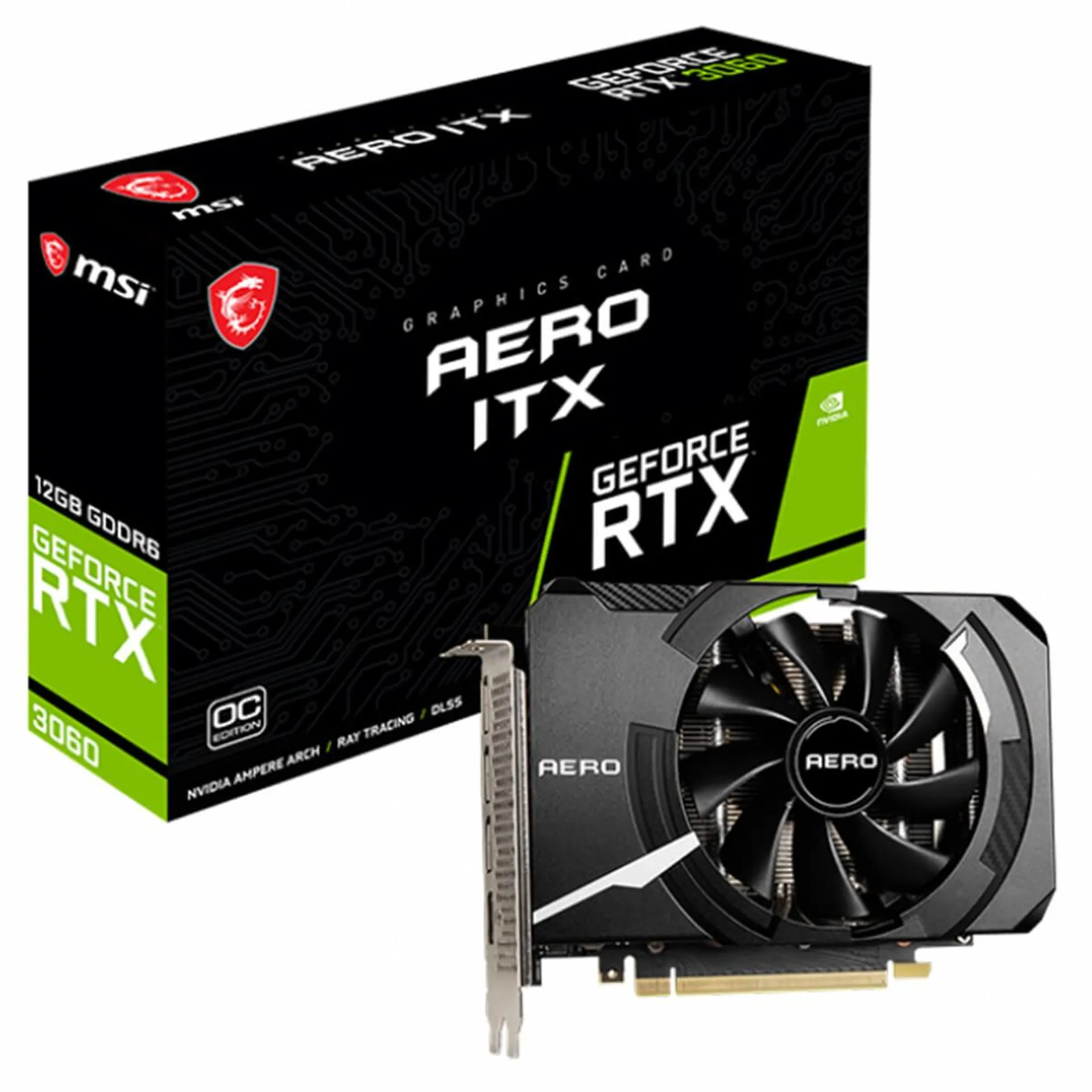 TARJETA GRÁFICA MSI RTX 3060 AERO ITX 12GB OC 912-V809-3689