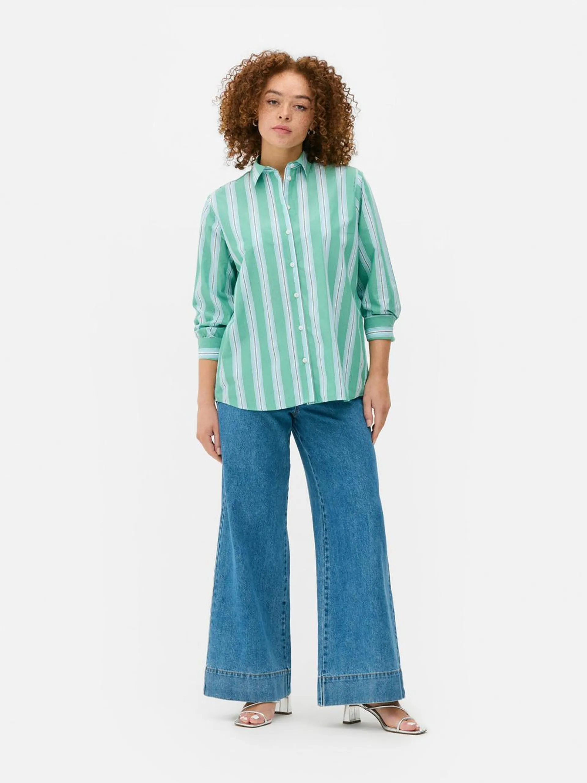 Camisa de popelina a rayas