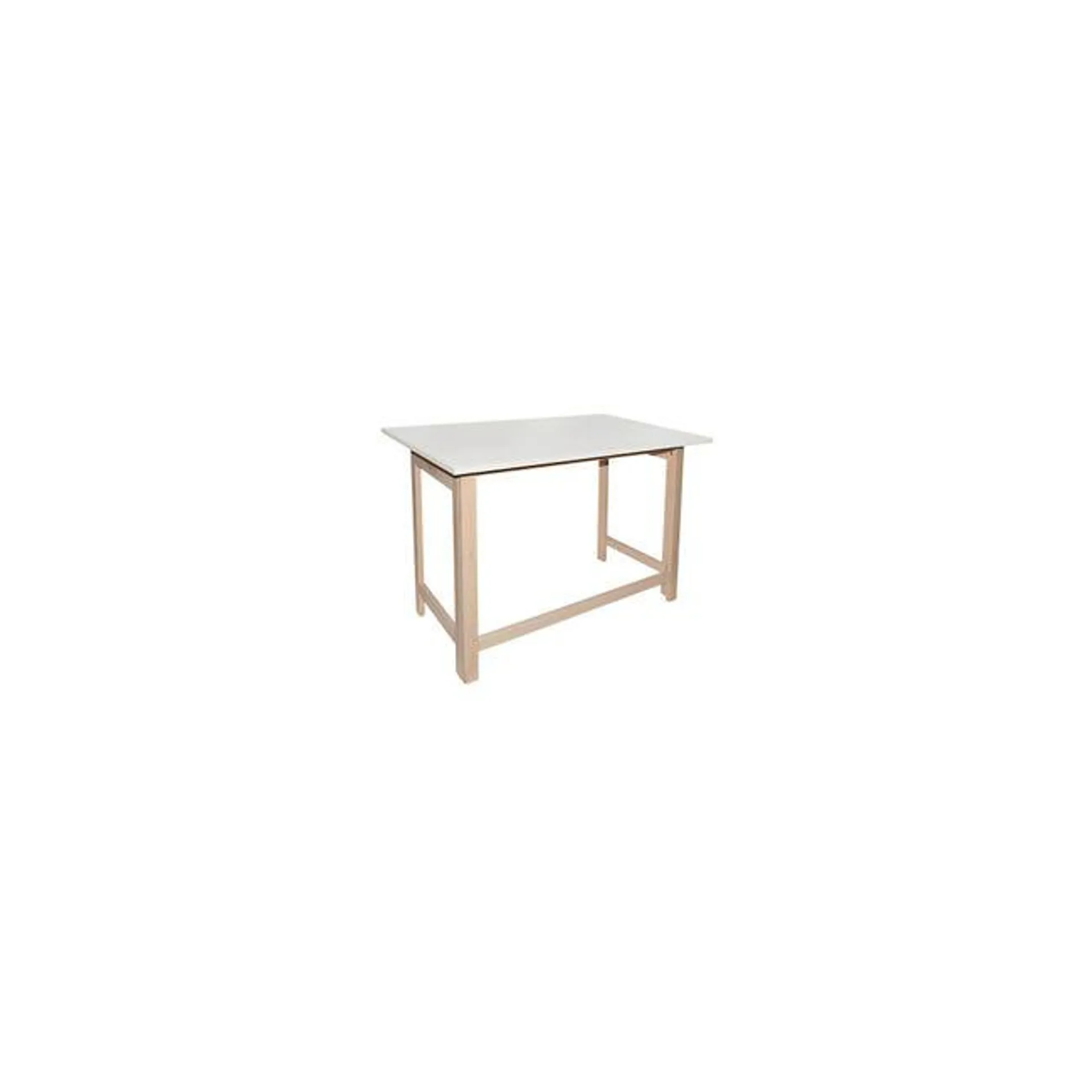 Mesa de escritorio plegable blanca 75x100x60cm