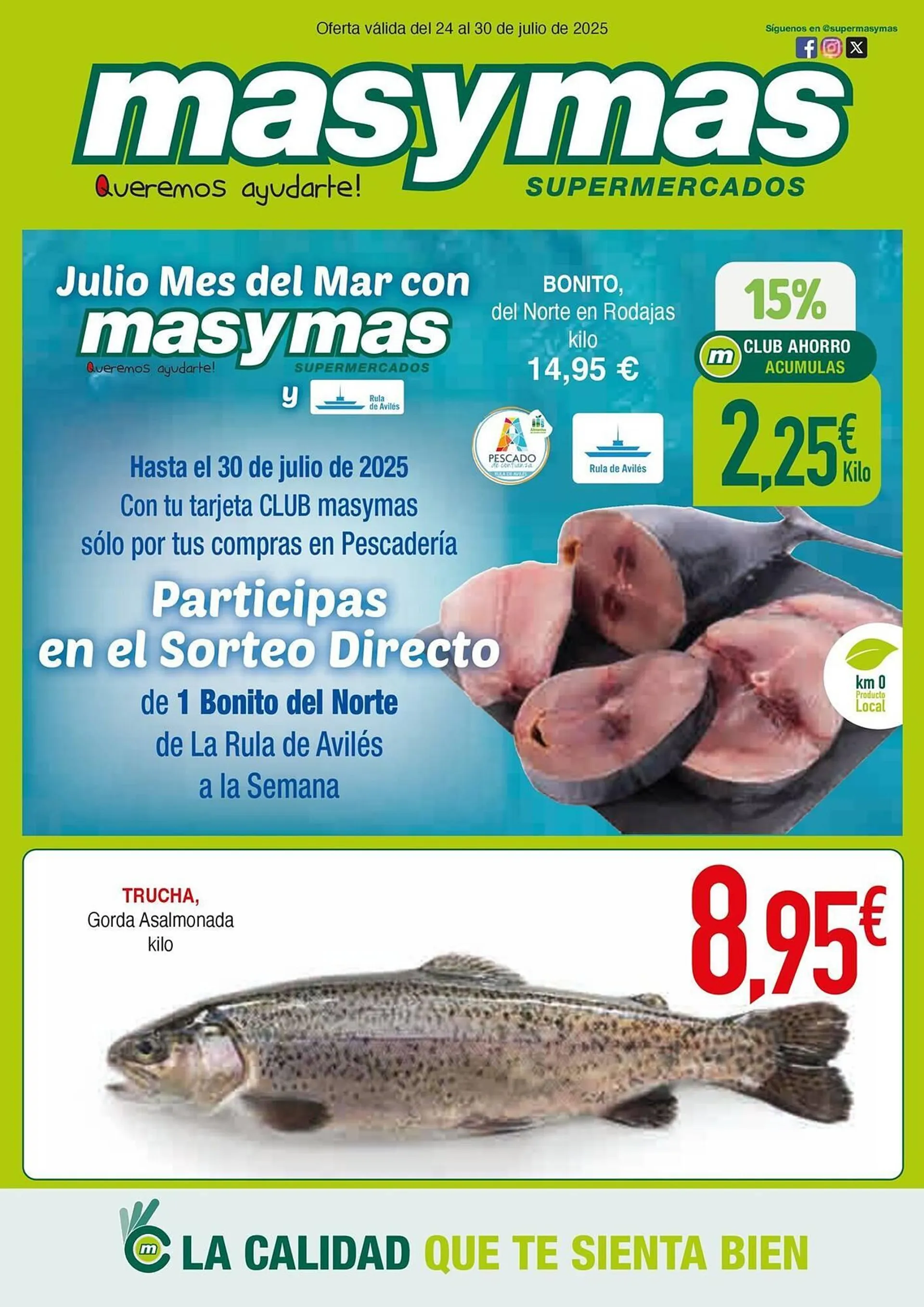 Catálogo de Folleto Masymas 24 de julio al 30 de julio 2025 - Página 1