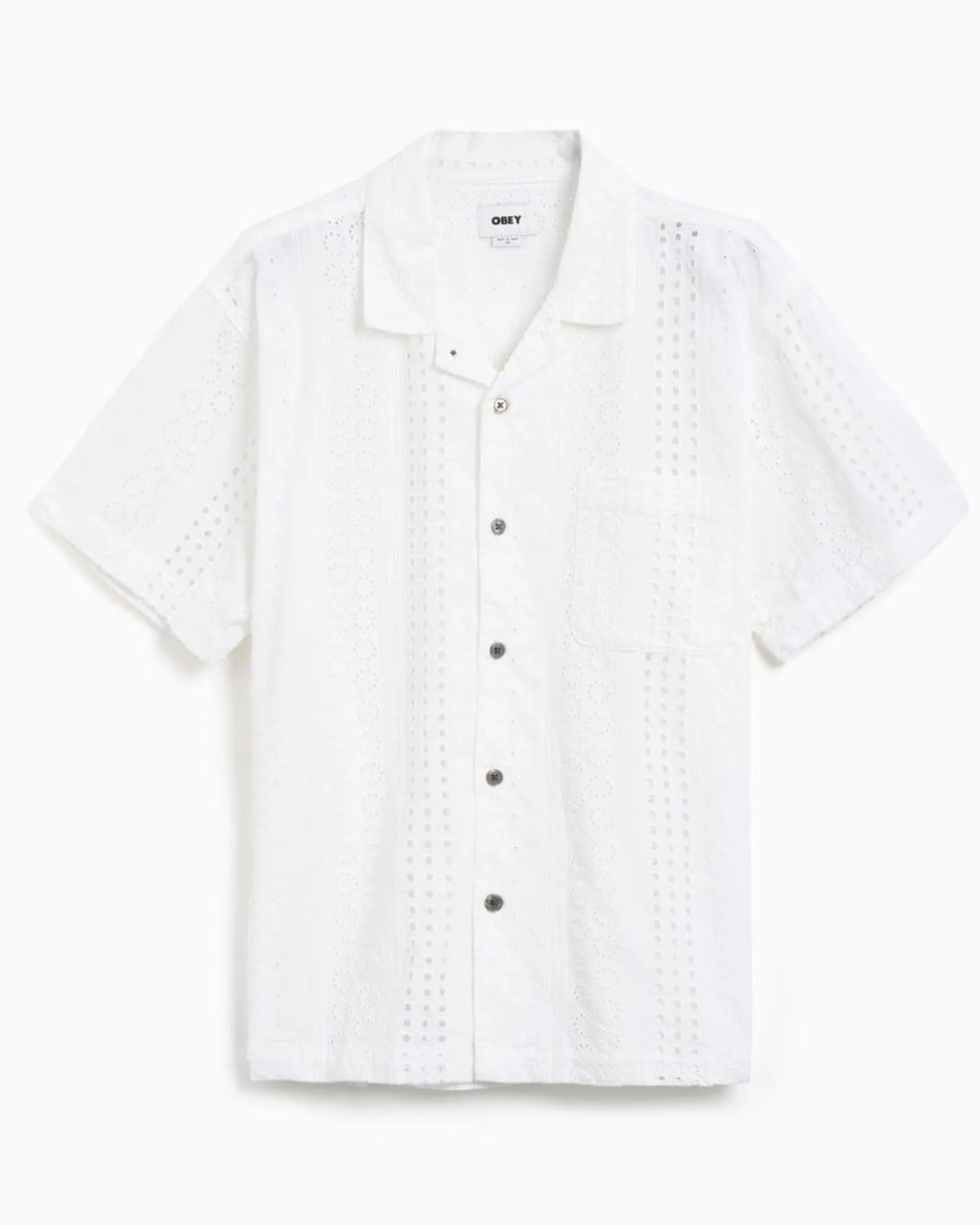 OBEY Clothing Sunday Men's Woven Short Sleeve Shirt