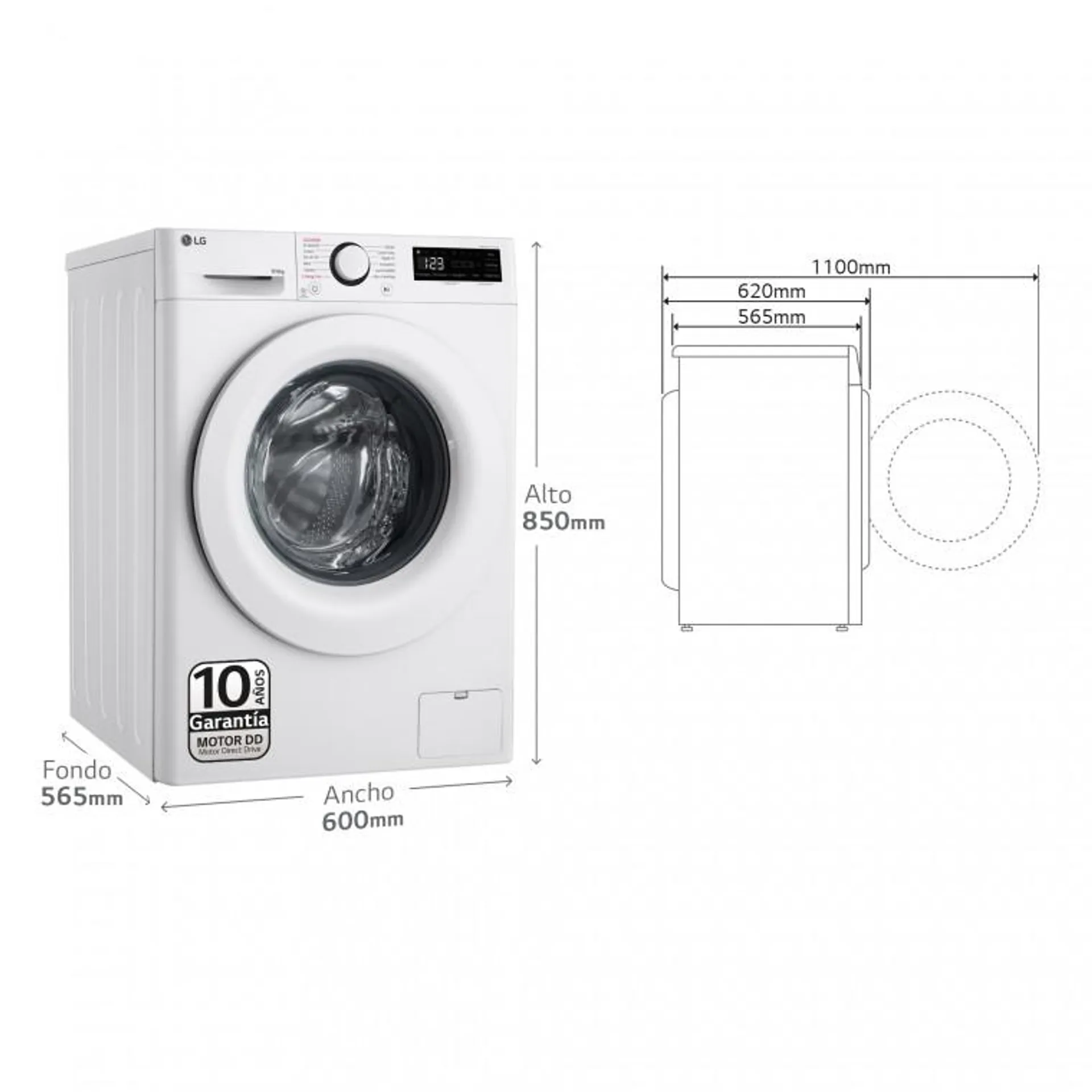 Outlet Lavasecadora inteligente 9/6kg, 1400 rpm, Un 10% más eficiente que A, Secado B