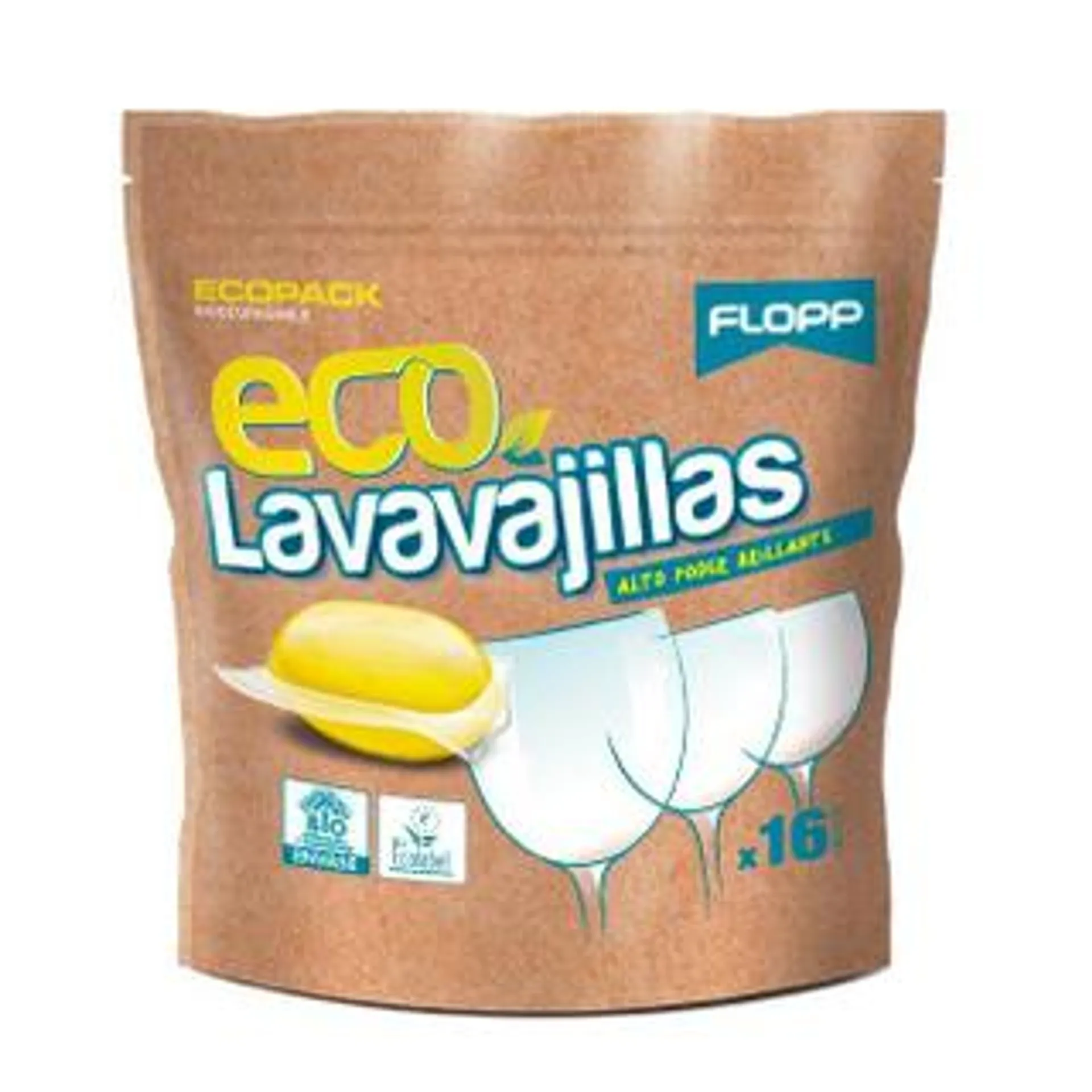 Lavavajillas en Gel Bio ECO Pack Flopp