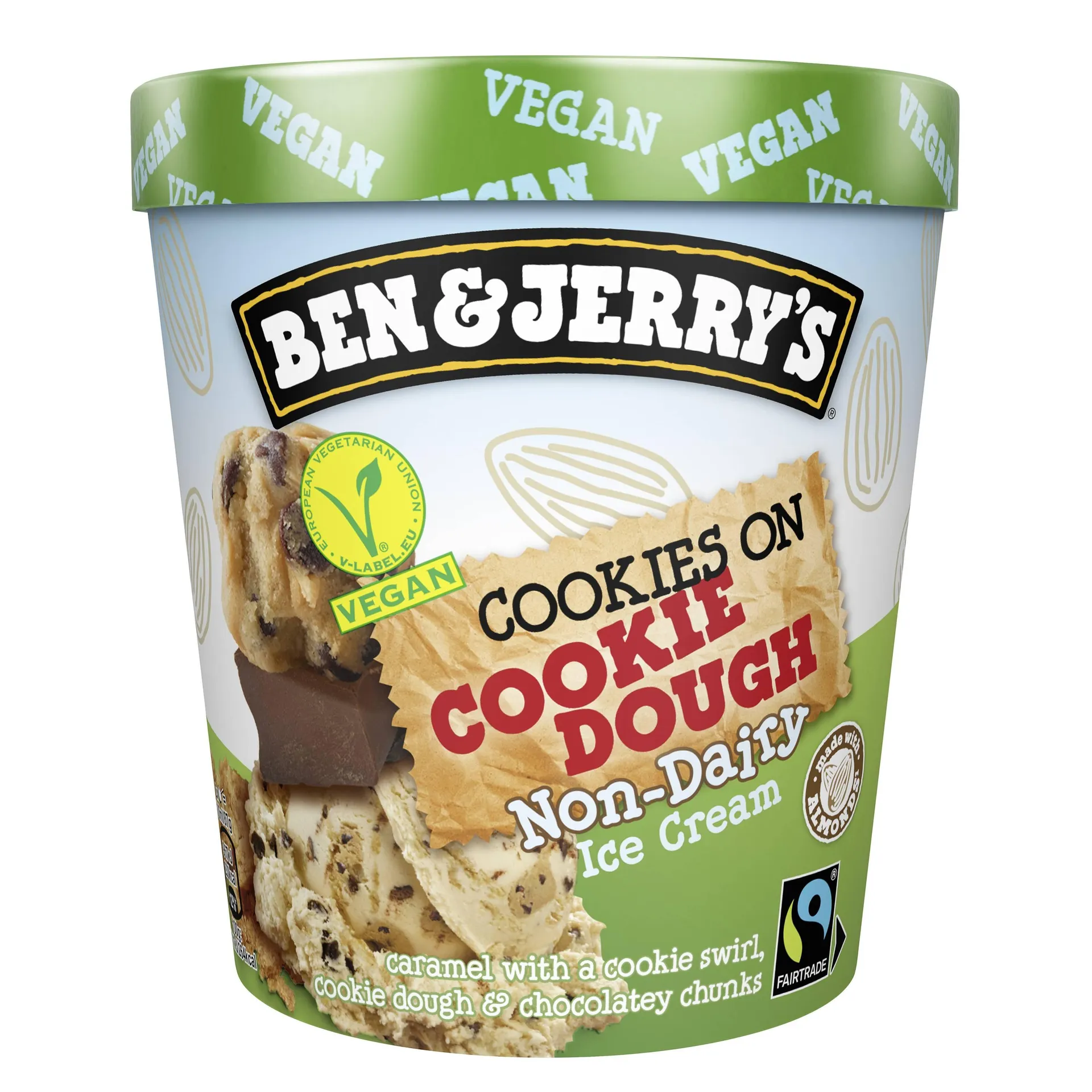 Tarrina BenJerry's vegan cookie dough