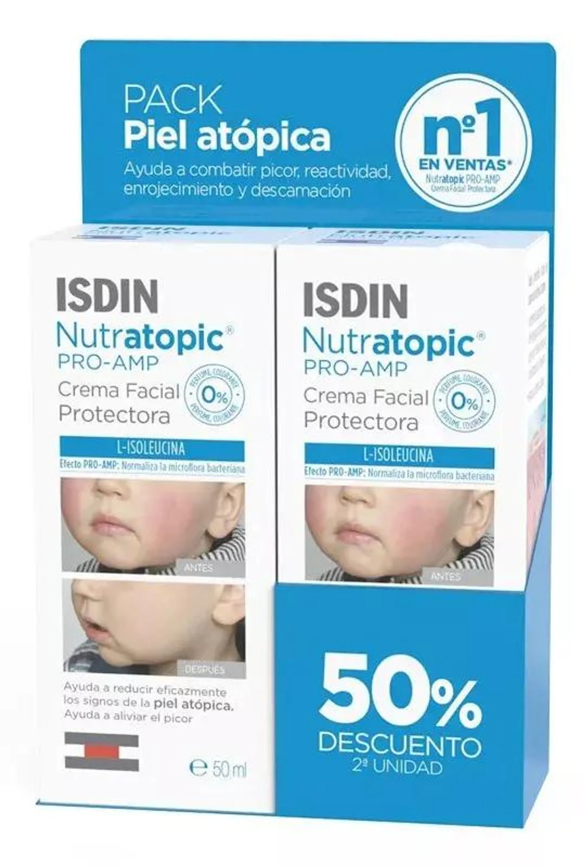 Isdin Nutratopic Facial 2x50 ml