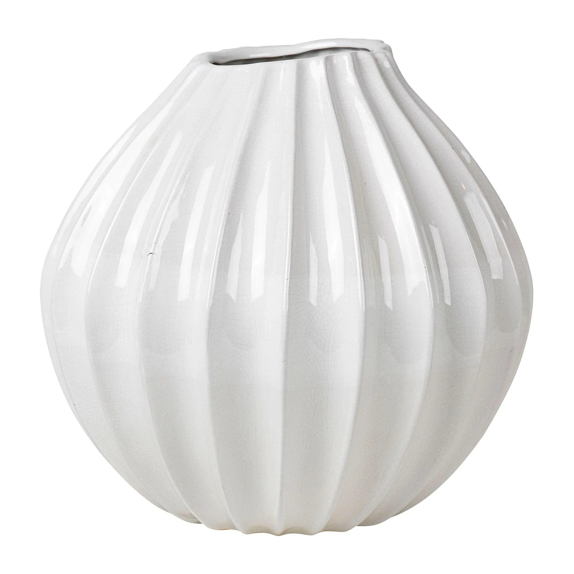 Wide vase ivory