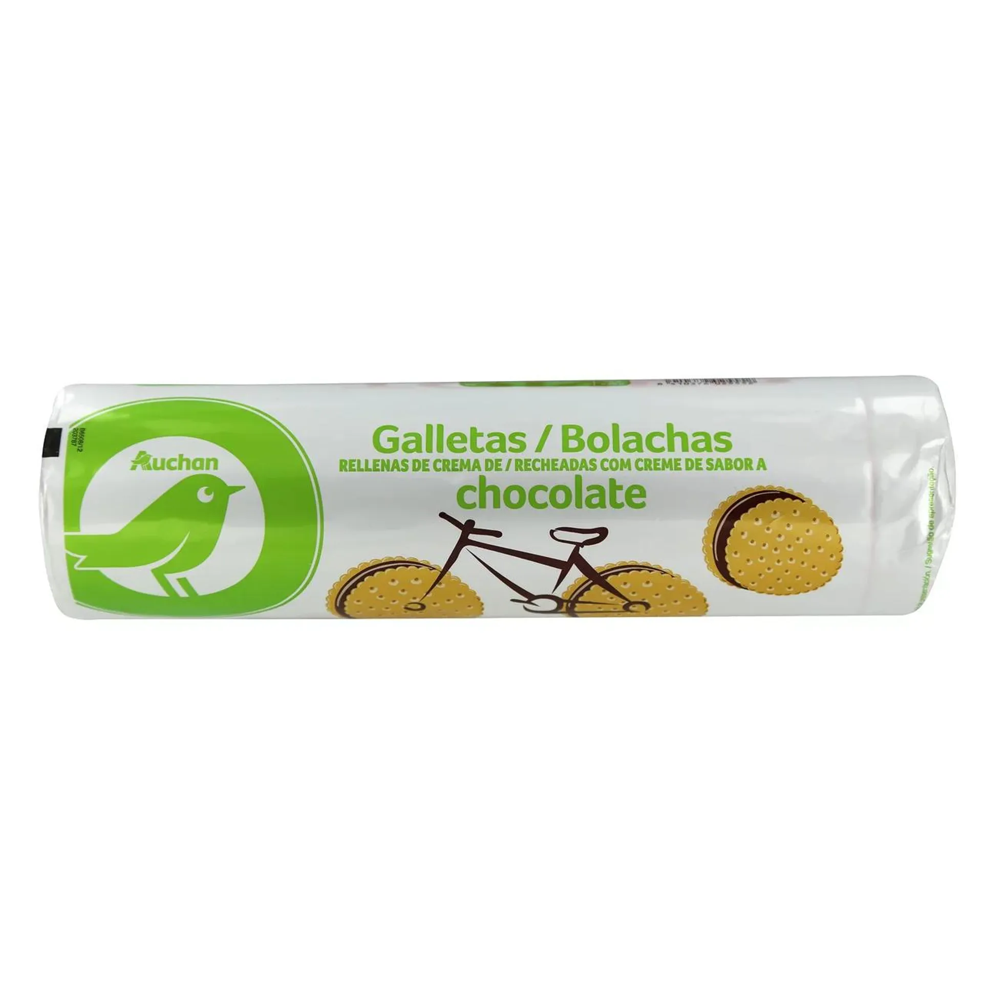 PRODUCTO ECONÓMICO ALCAMPO Galletas rellenas de chocolate 500 g.