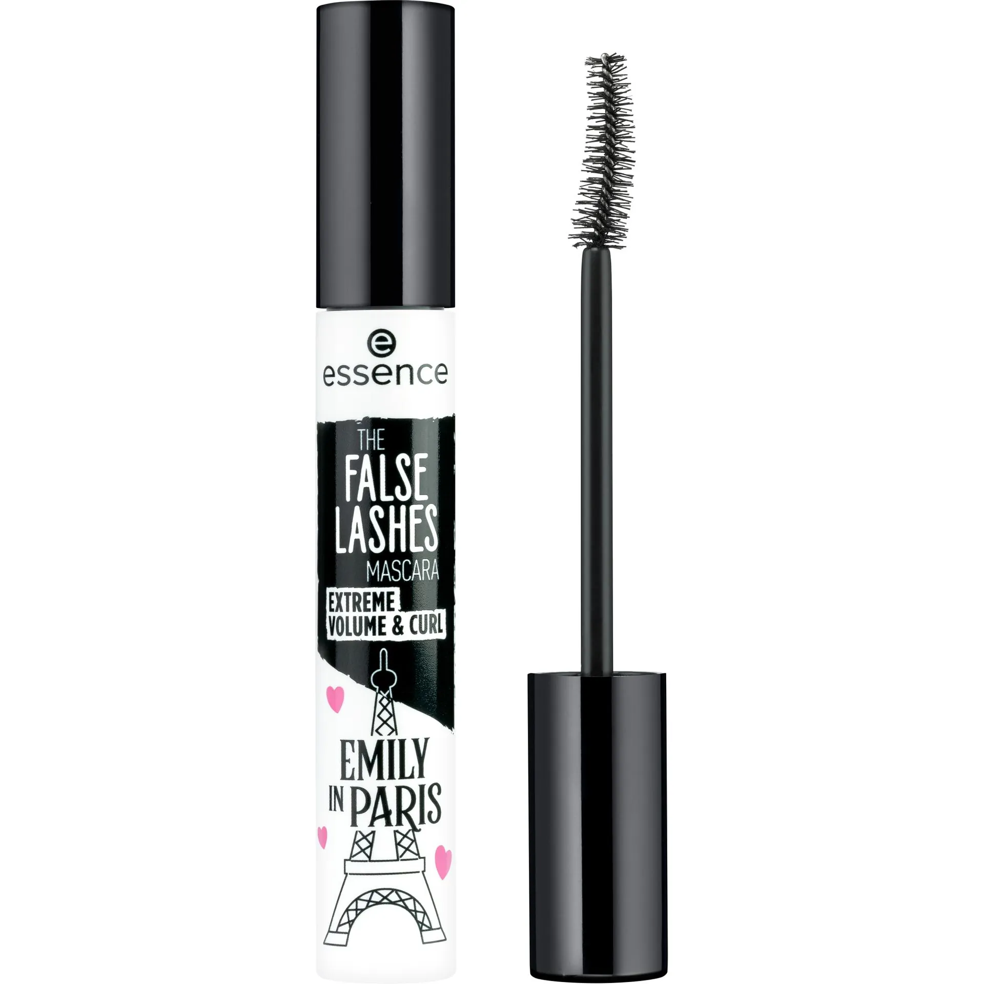 essence MÁSCARA THE FALSE LASHES EXTREME VOLUME & CURL EMILY IN PARIS de essence