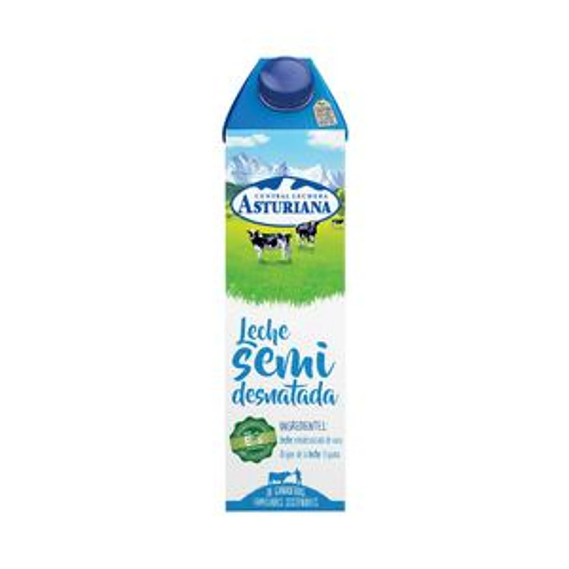 CENTRAL LECHERA ASTURIANA Leche semidesnatada de vaca, de origen española 1 l.