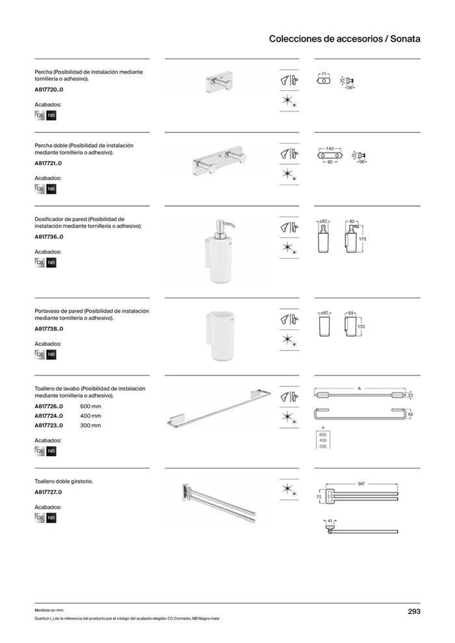 Catálogo de Colecciones de Baño, Muebles y Accesorios 19 de septiembre al 31 de diciembre 2024 - Página 295