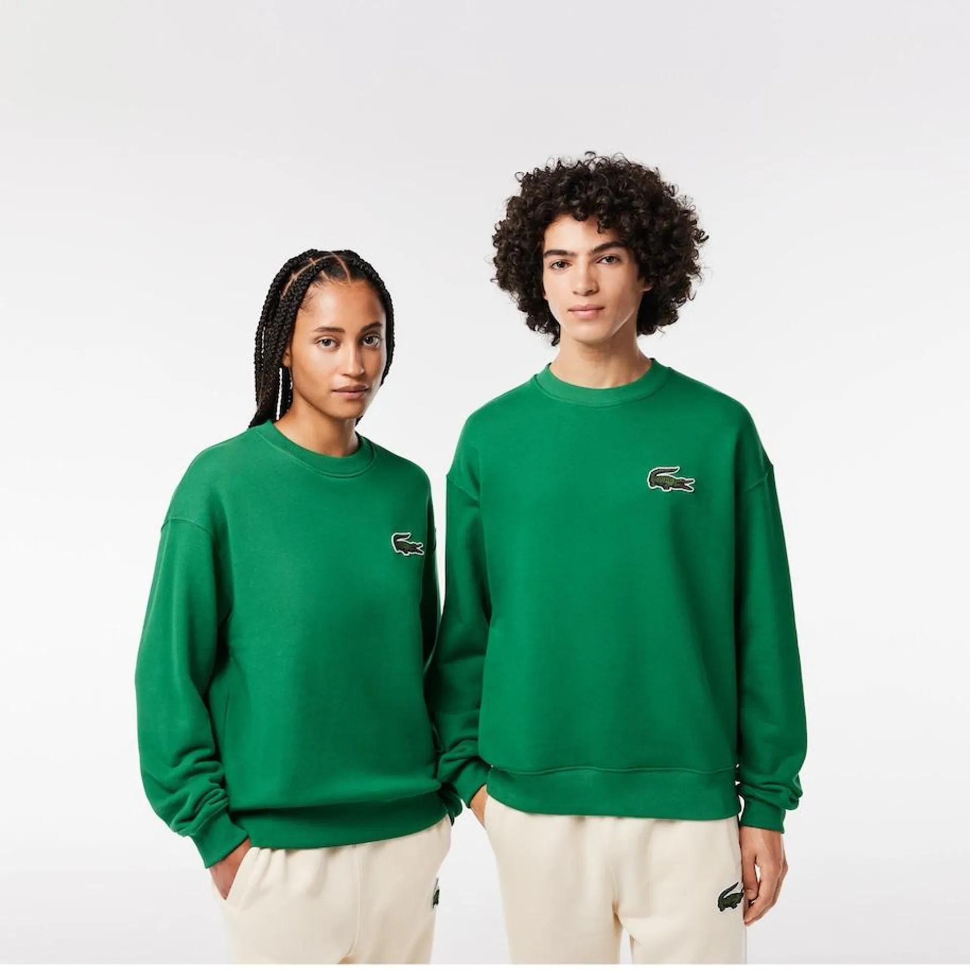 Sudadera Jogger unisex Lacoste loose fit con insignia de cocodrilo