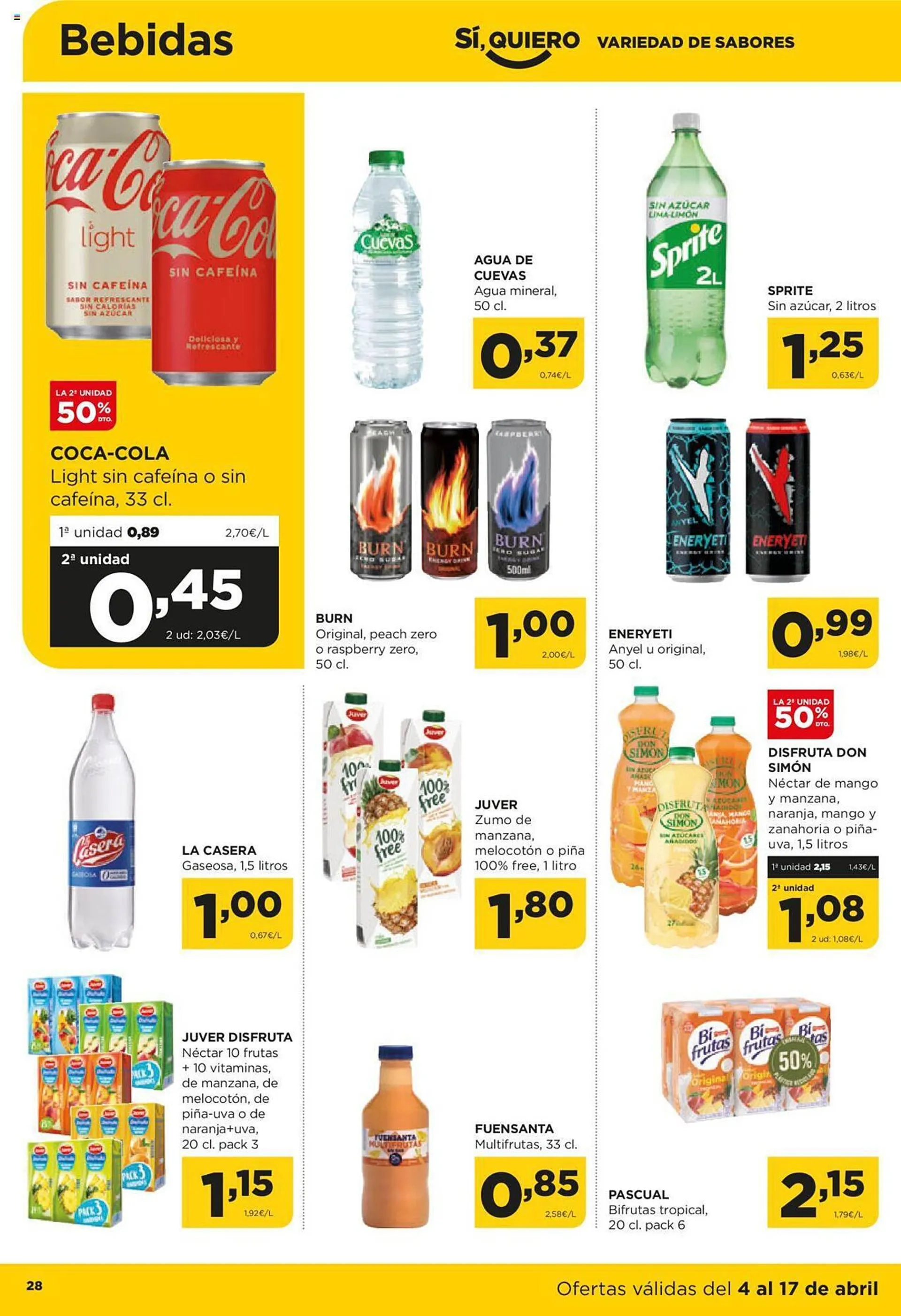 Catálogo de Folleto Alimerka 4 de abril al 17 de abril 2024 - Página 28