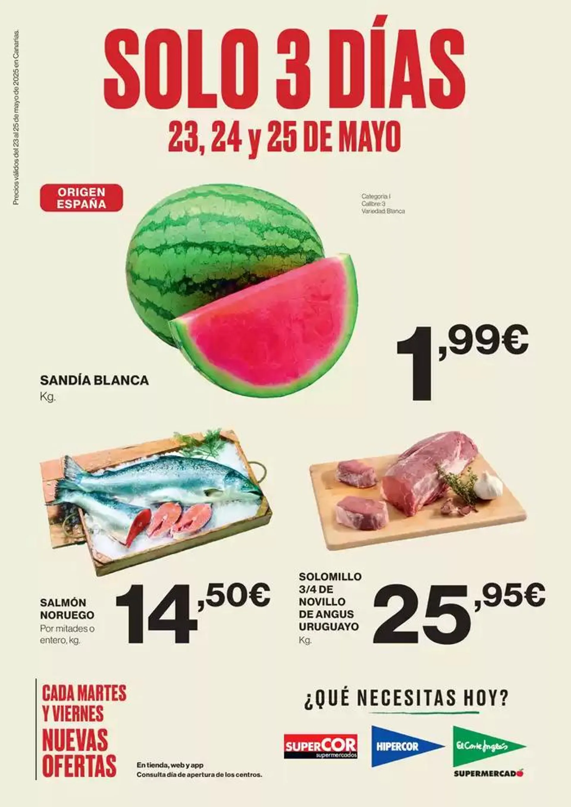 Precios válidos del 23 al 25 de mayo de 2025 en Canarias - 1