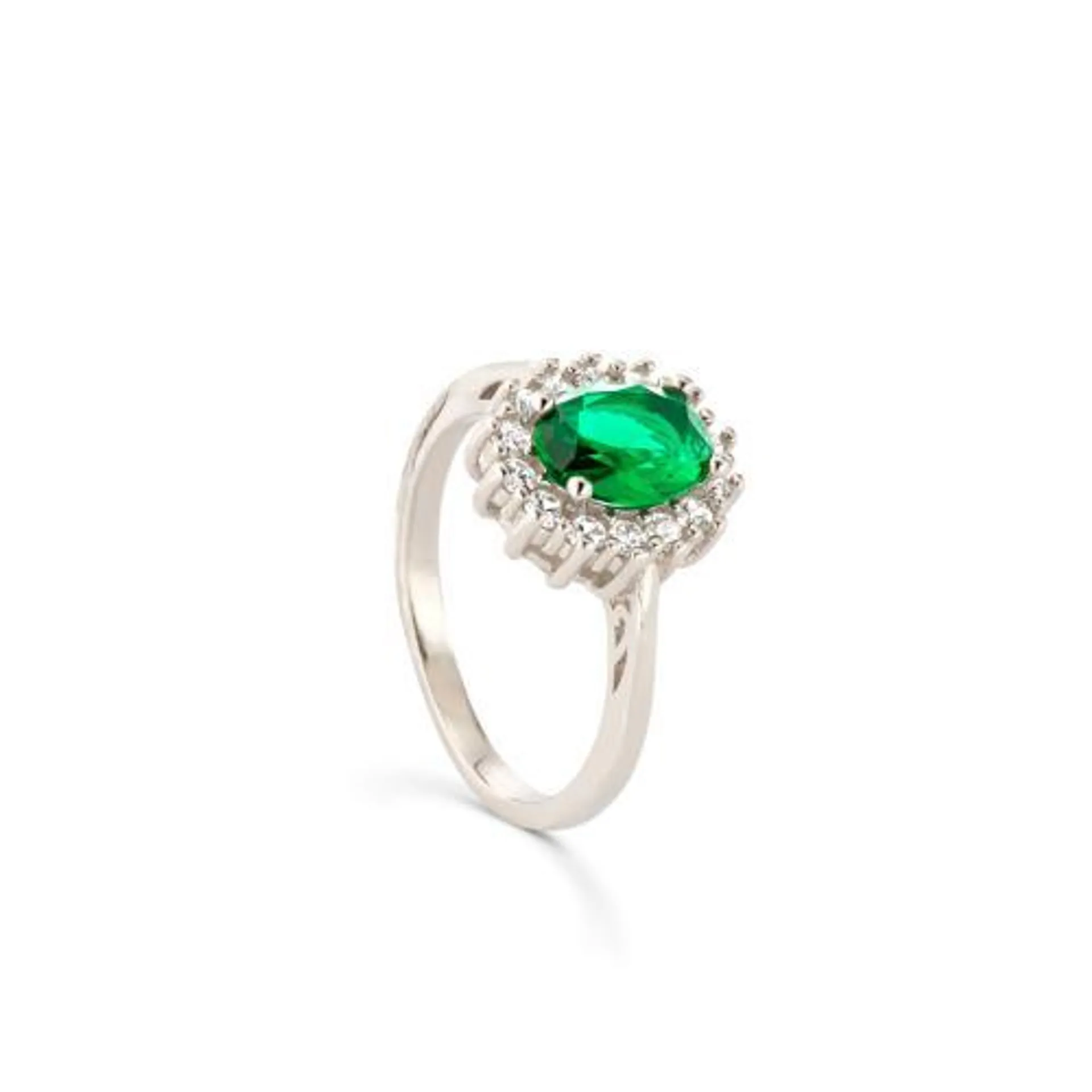 Anillo Circonita Verde