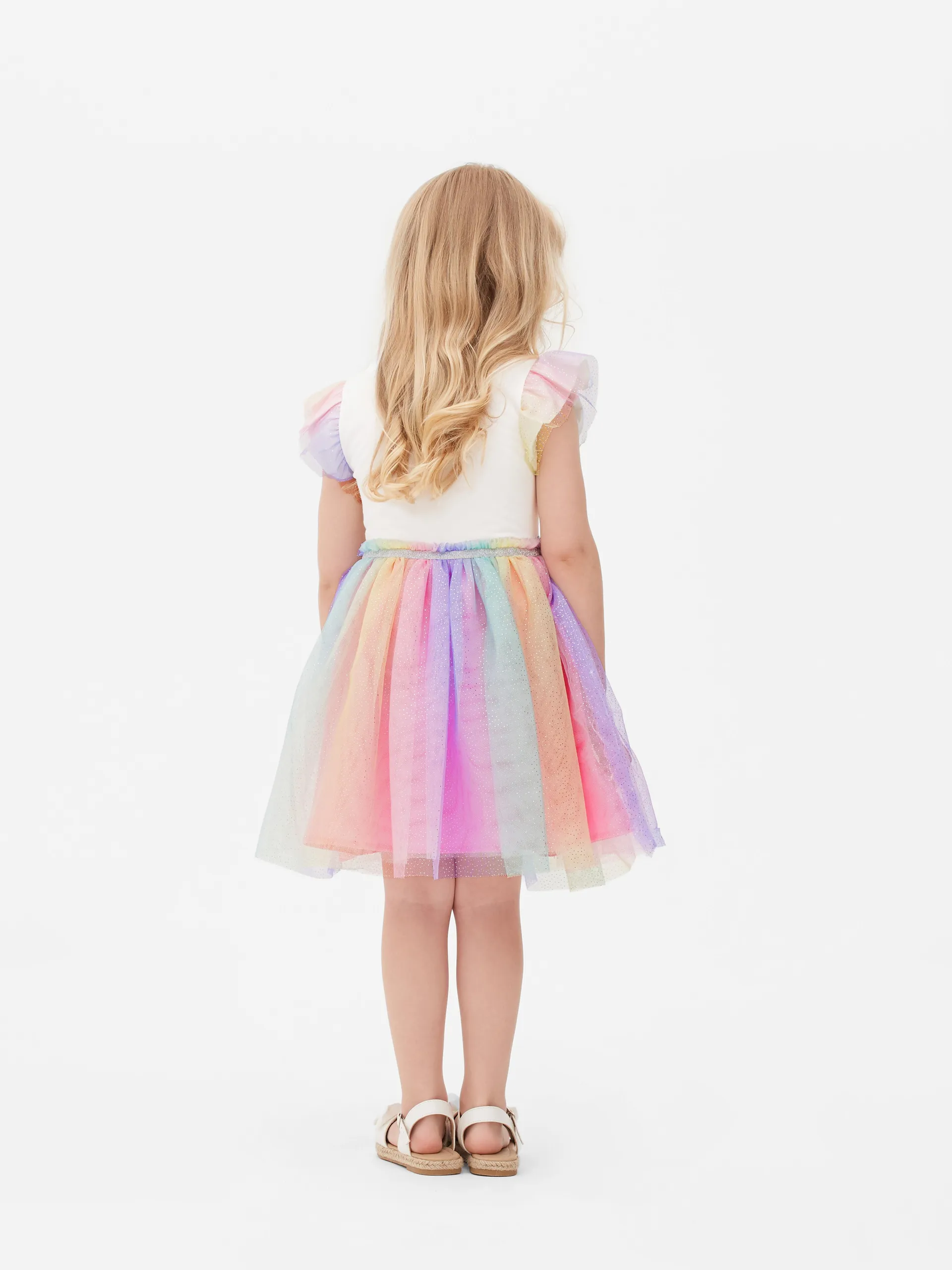 Robe tutu arc-en-ciel à sequins