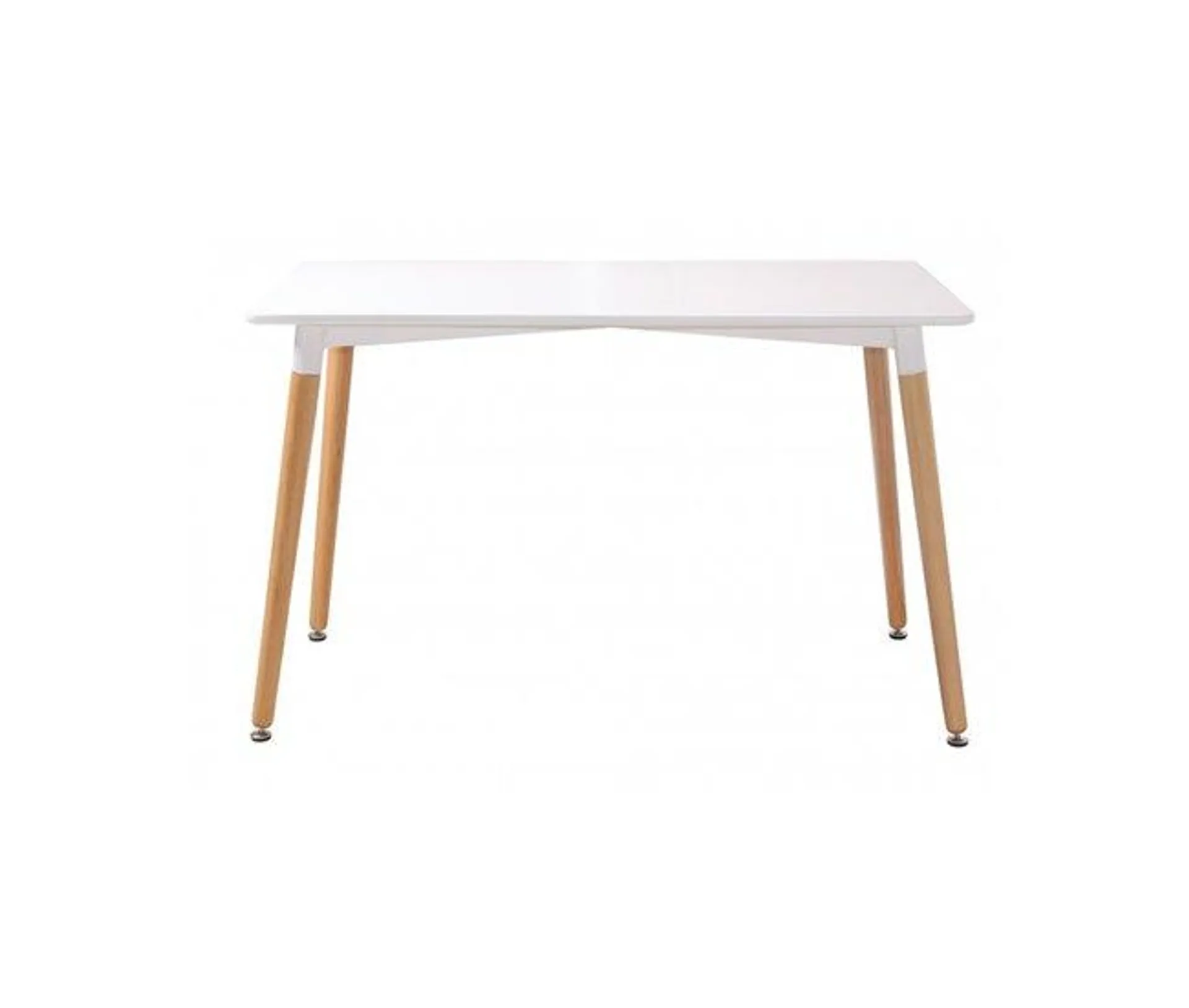 Mesa de cocina PARIS. Fija. 120x80. Blanca