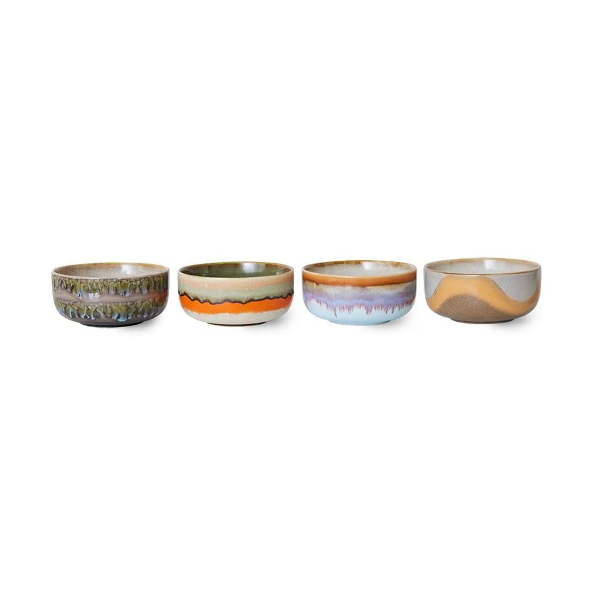 4 Boles de postre 70's Reef