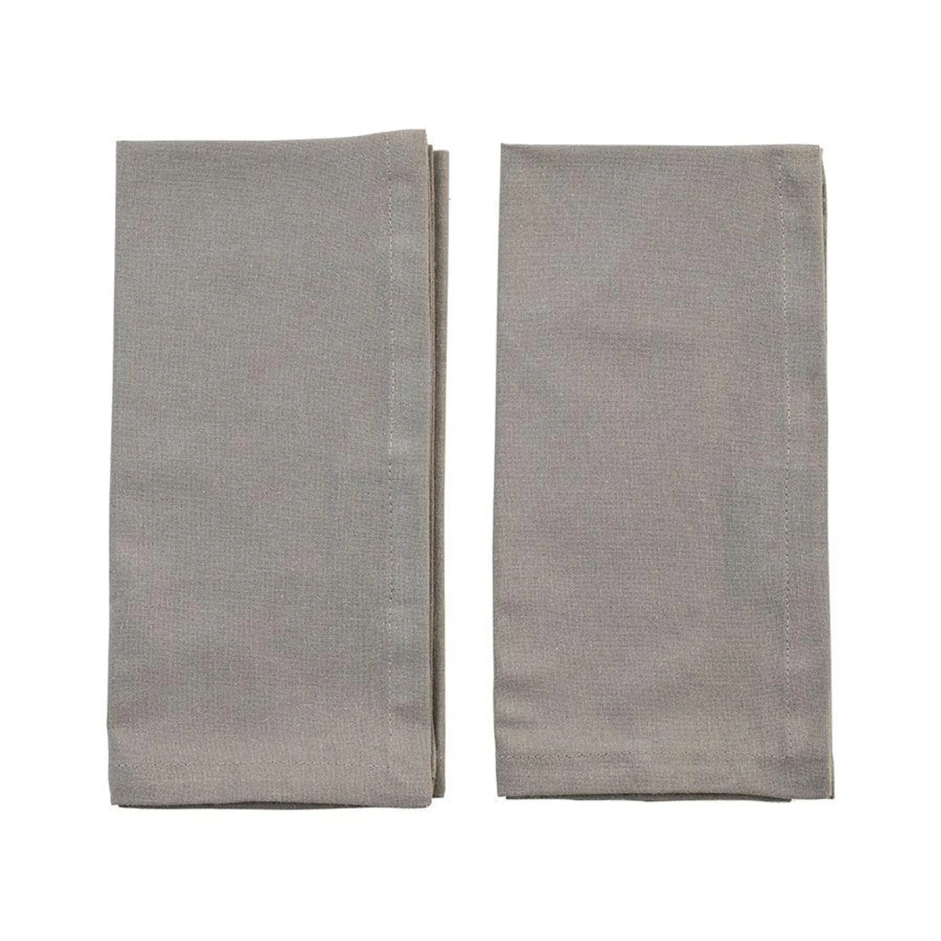 Set 2 servilletas gris claro 45x45 cm Culinarium