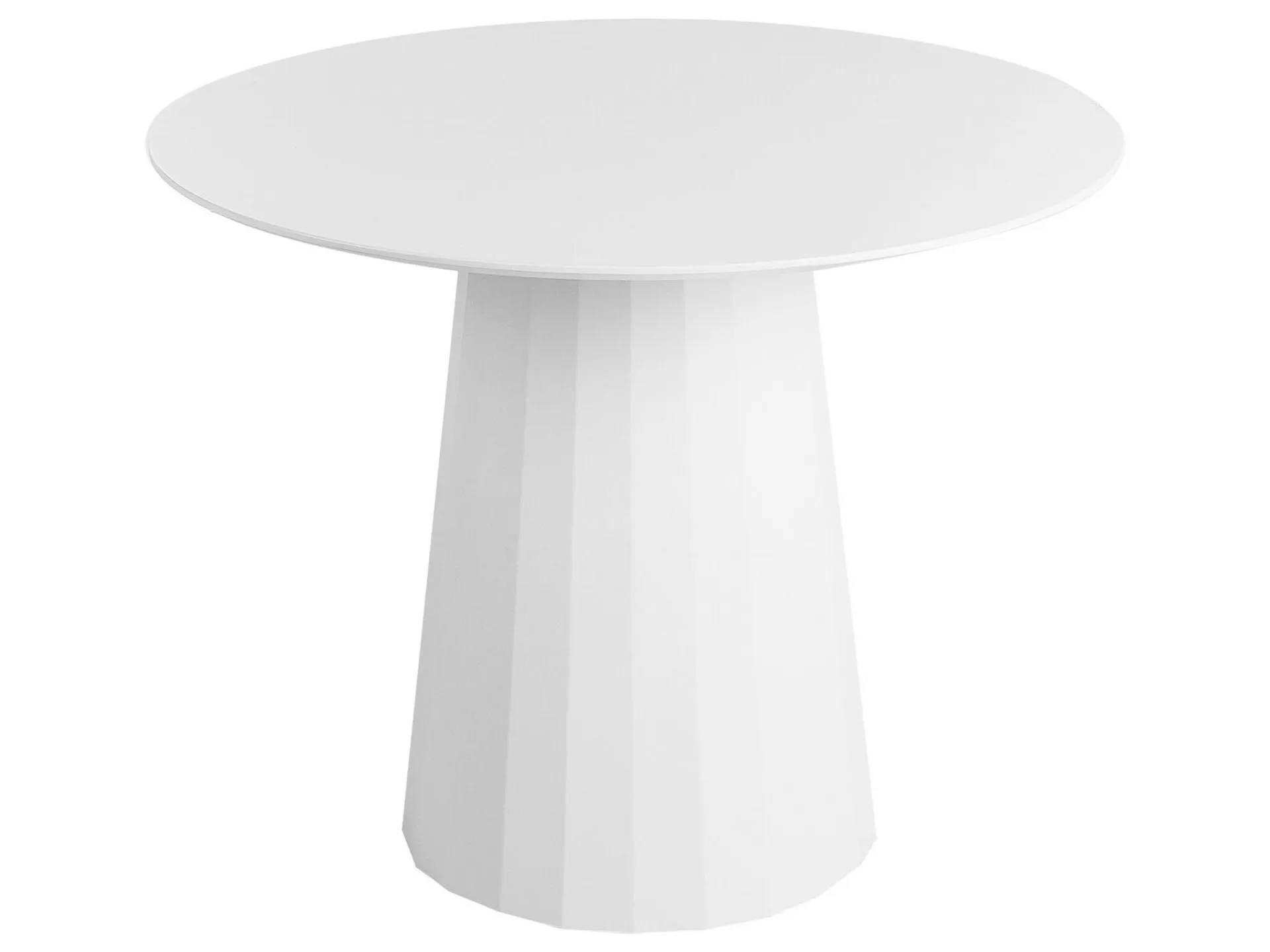 Mesa de comedor blanca ⌀ 100 cm PLATO