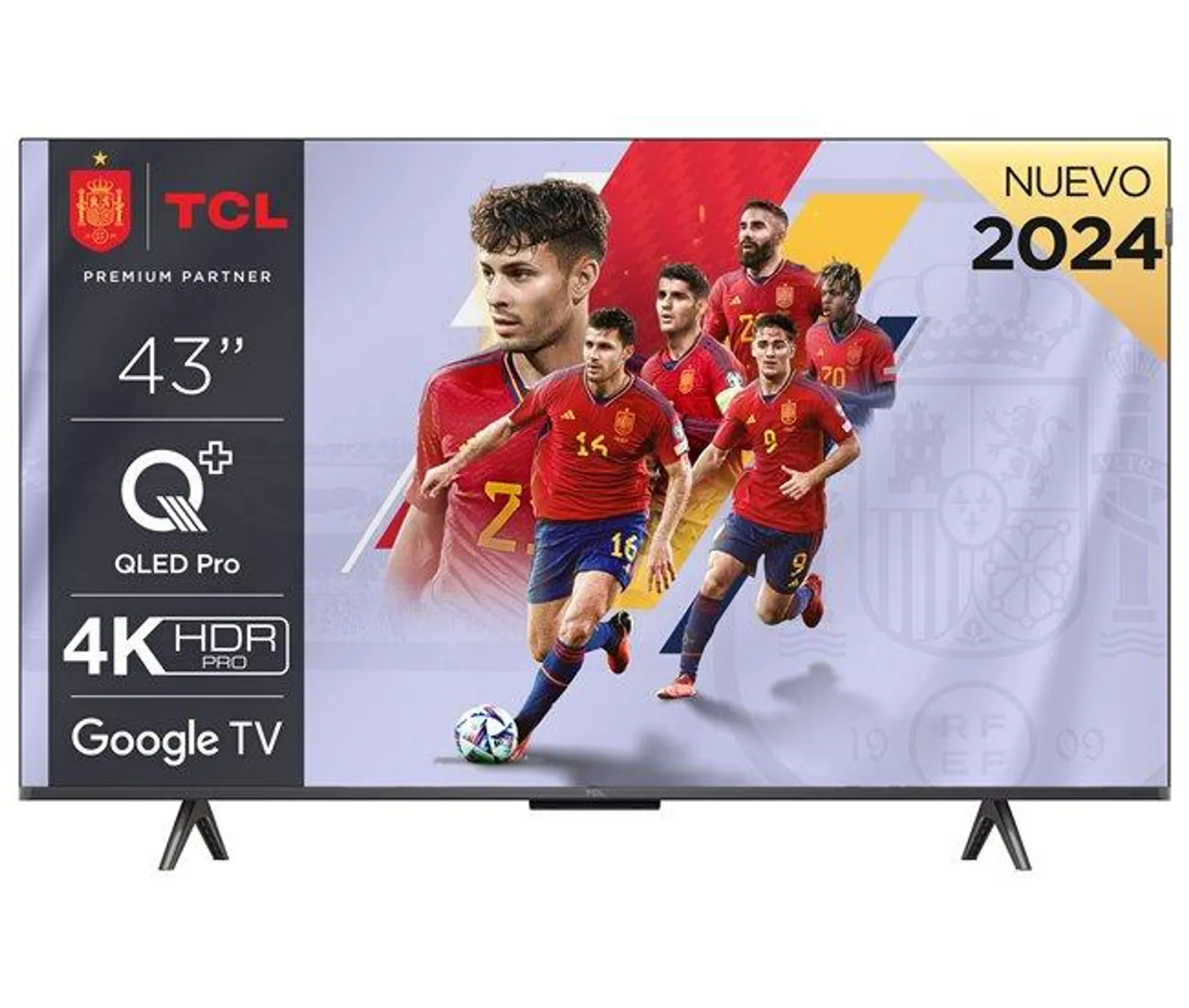 TV 43 pulgadas TCL 43C655 QLED Smart TV 3 HDMI 1 USB