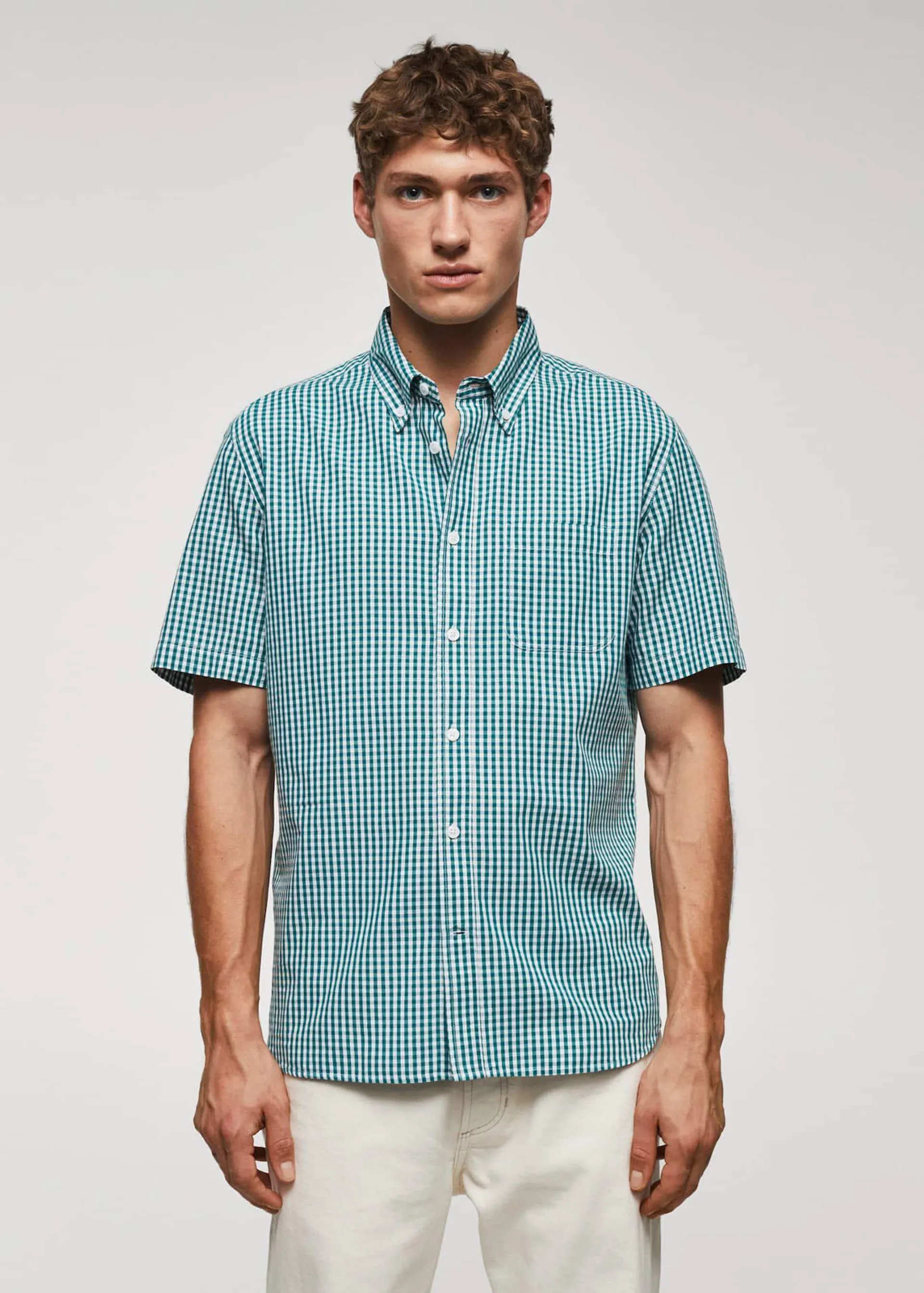 Camisa manga corta 100% algodón estampada