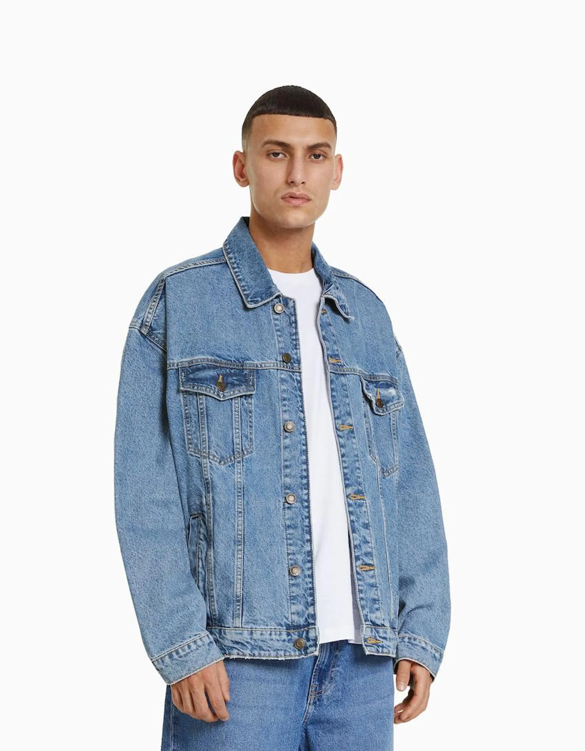 Oversized denim jacket